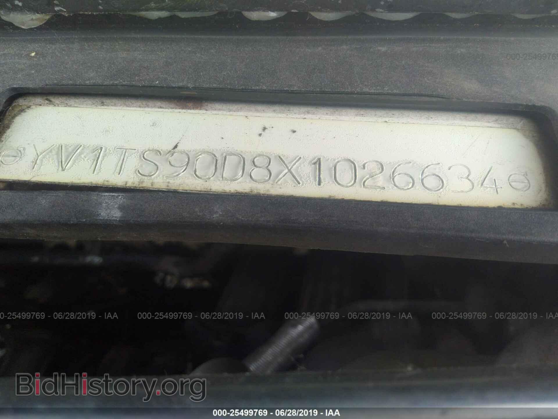 1999 VOLVO S80 - VIN: YV1TS90D8X1026634 - Фото 9