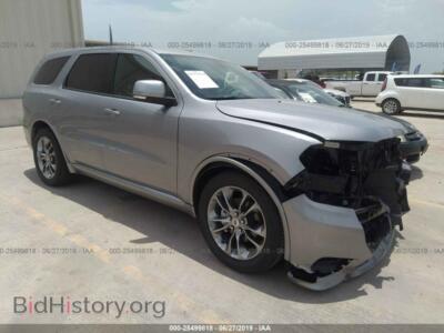 2019 Dodge DURANGO GT, gray — VIN 1C4RDHDG5KC691027, IAAI