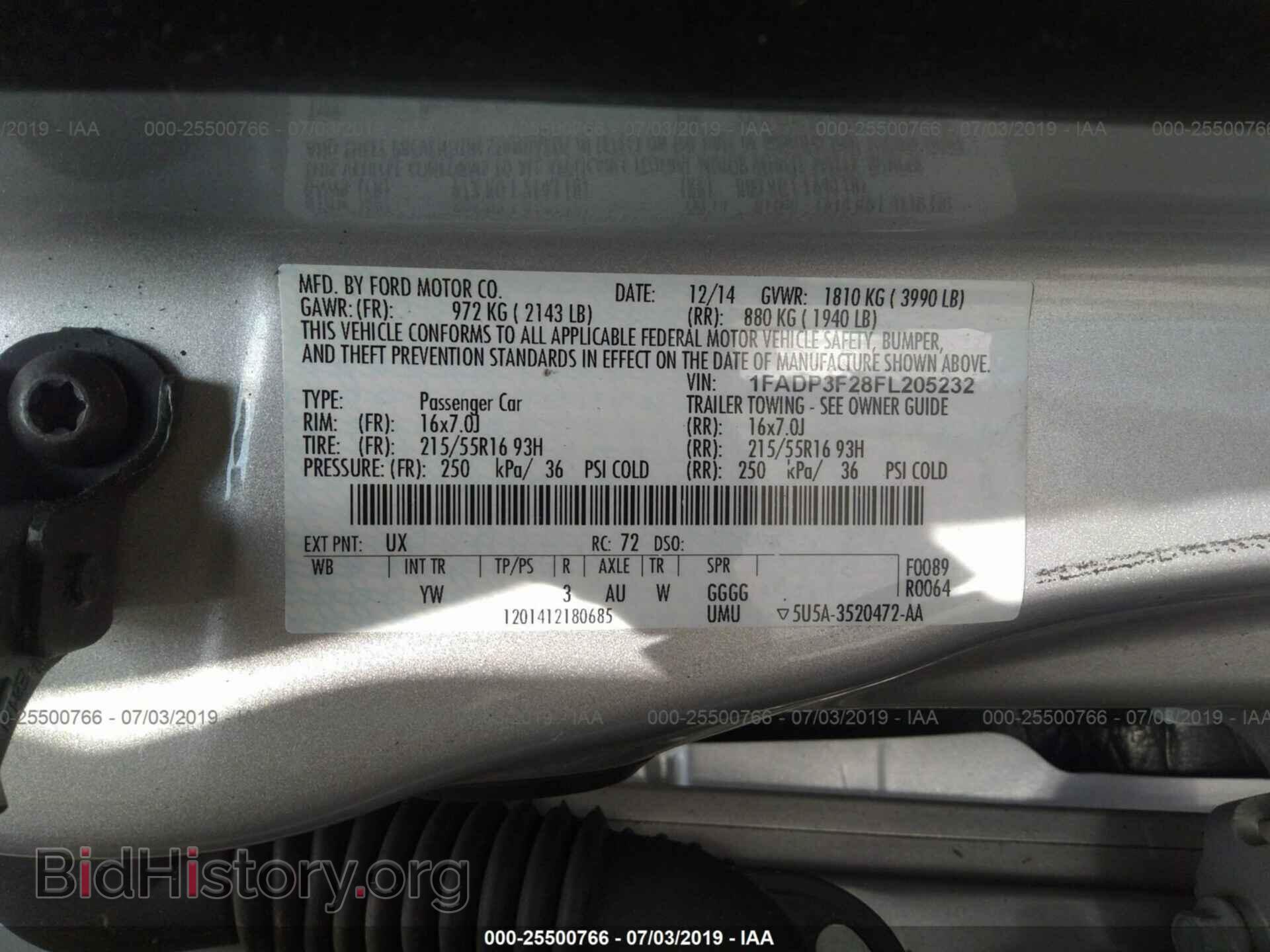 2015 FORD FOCUS - VIN: 1FADP3F28FL205232 - Photo 9