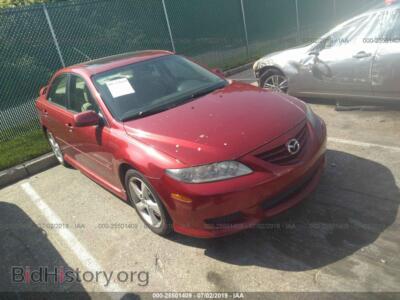 2005 Mazda 6, red — VIN 1YVHP80D855M74315, IAAI