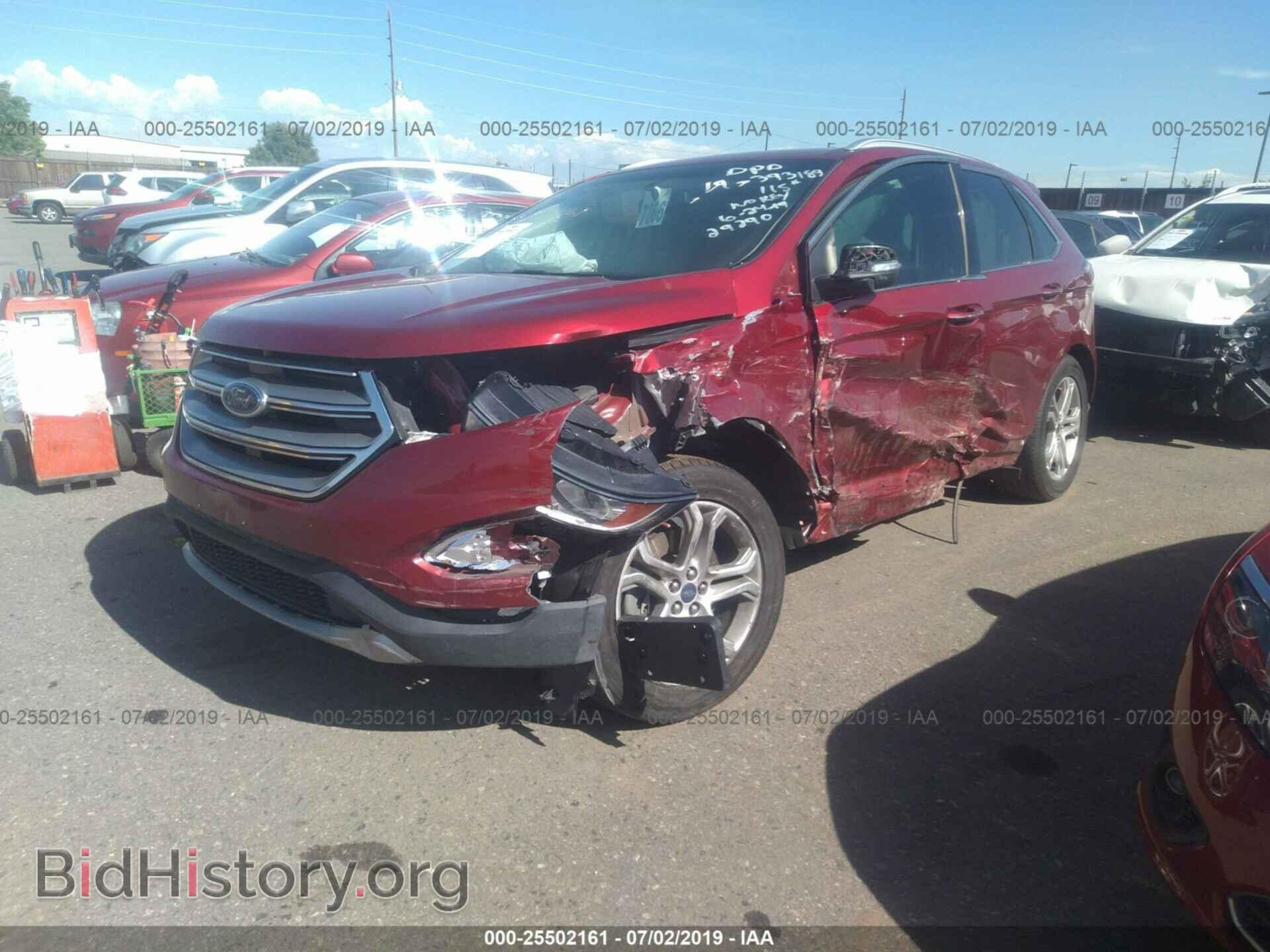 2015 FORD EDGE - VIN: 2FMTK4K98FBB56798 - Фото 2