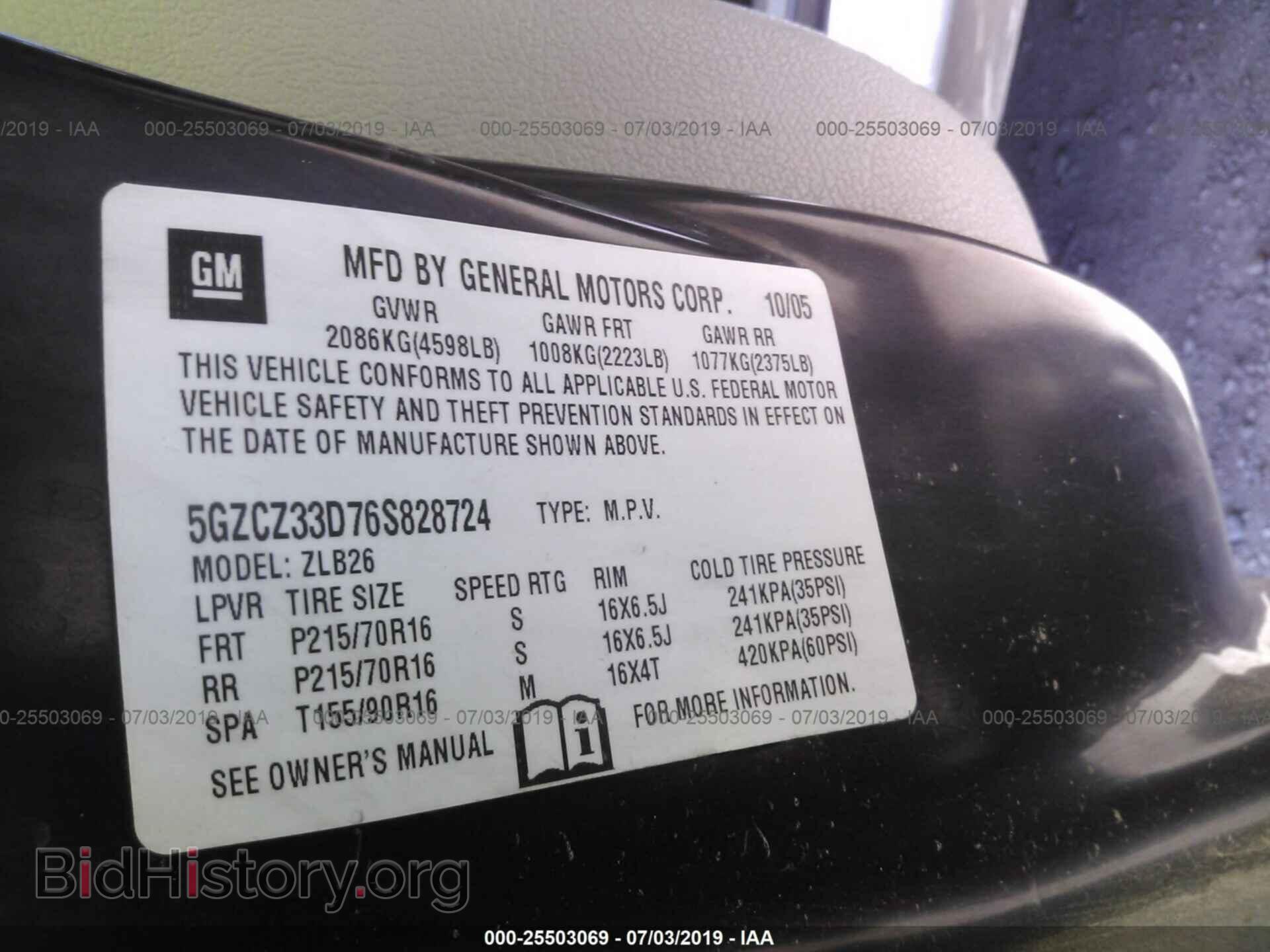 2006 SATURN VUE - VIN: 5GZCZ33D76S828724 - Фото 9