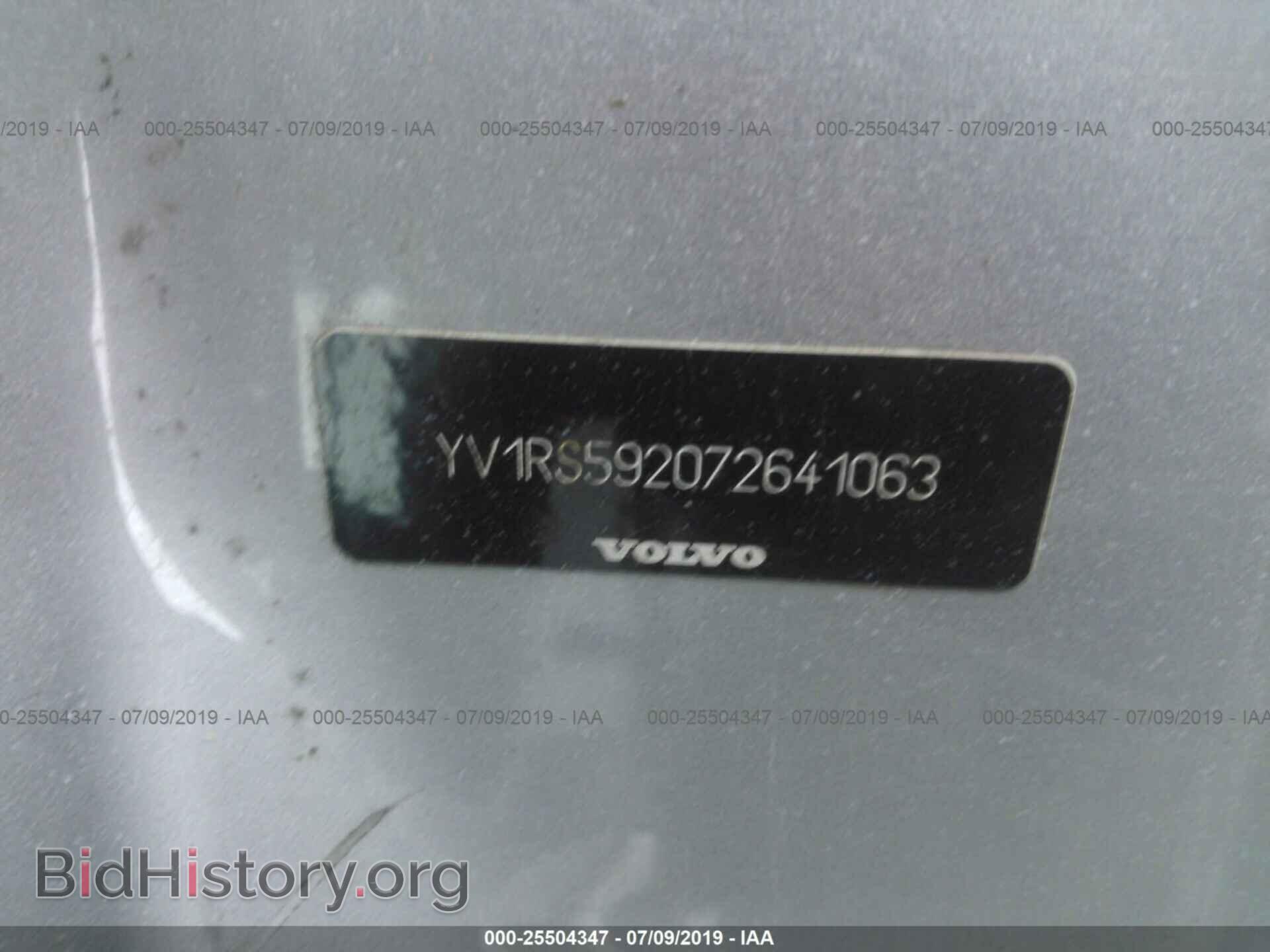 2007 VOLVO S60 - VIN: YV1RS592072641063 - Фото 9