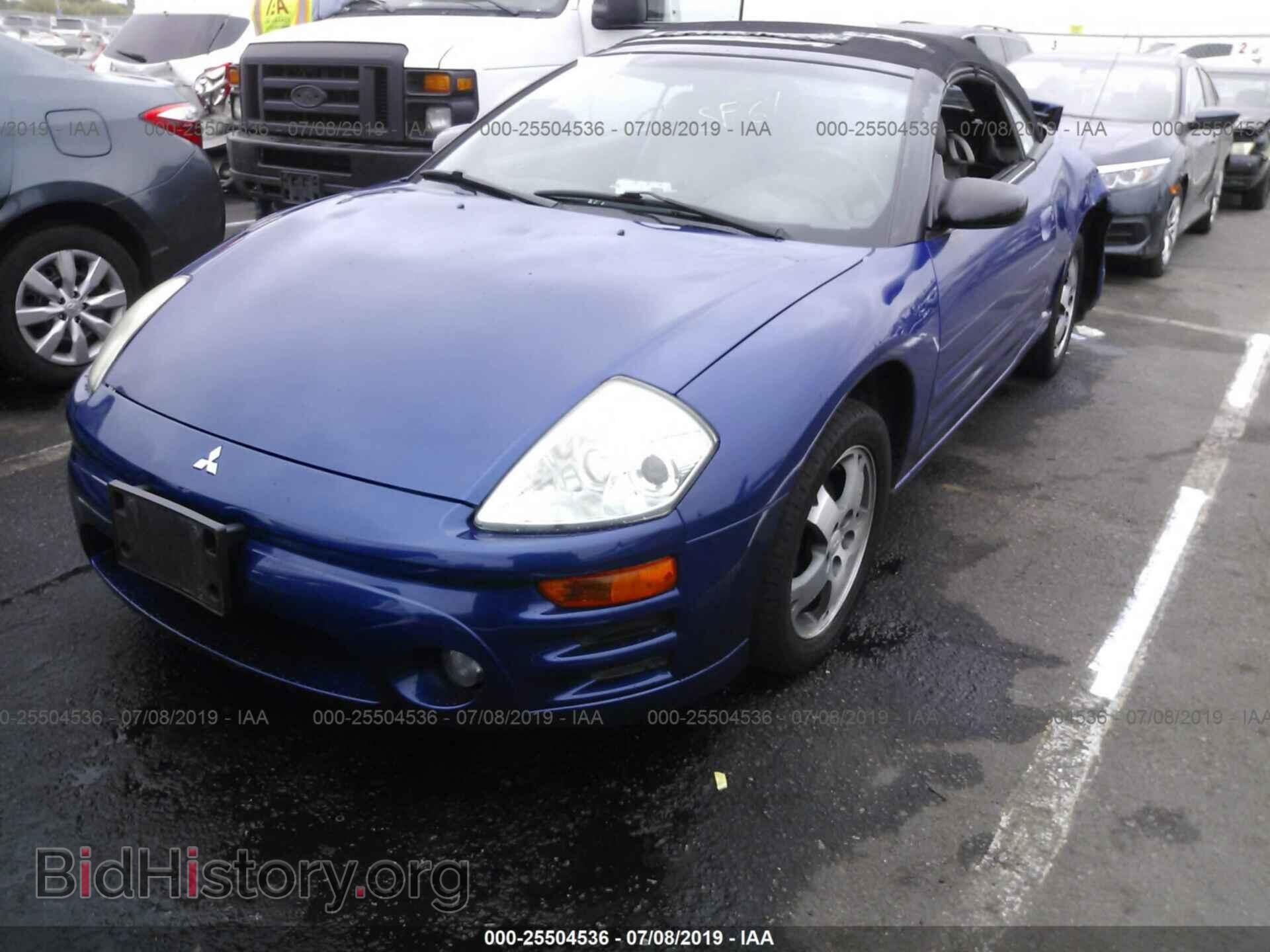 2003 MITSUBISHI ECLIPSE - VIN: 4A3AE45G03E037315 - Фото 2