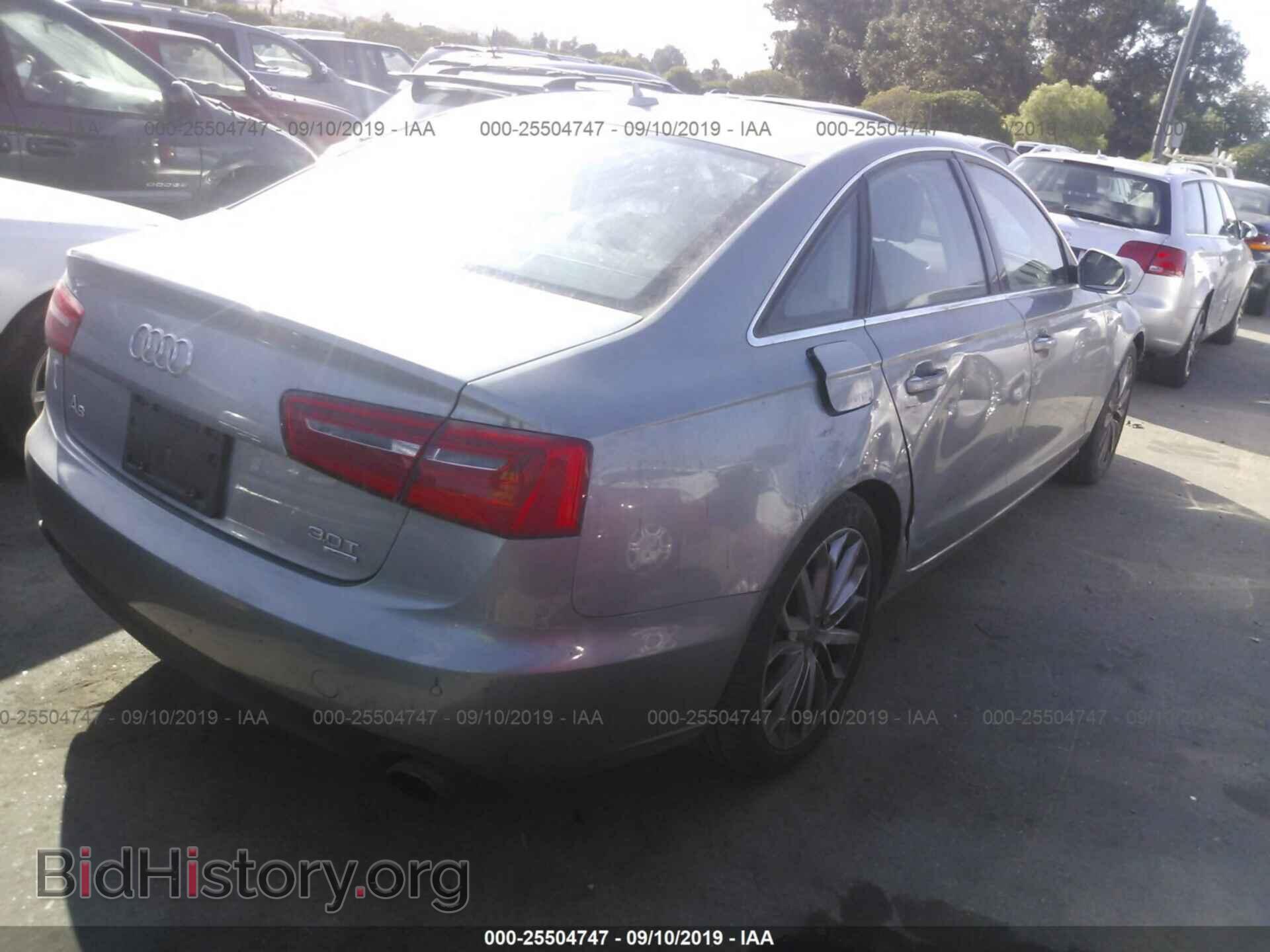 2013 AUDI A6 - VIN: WAUGGAFC7DN061272 - Фото 4