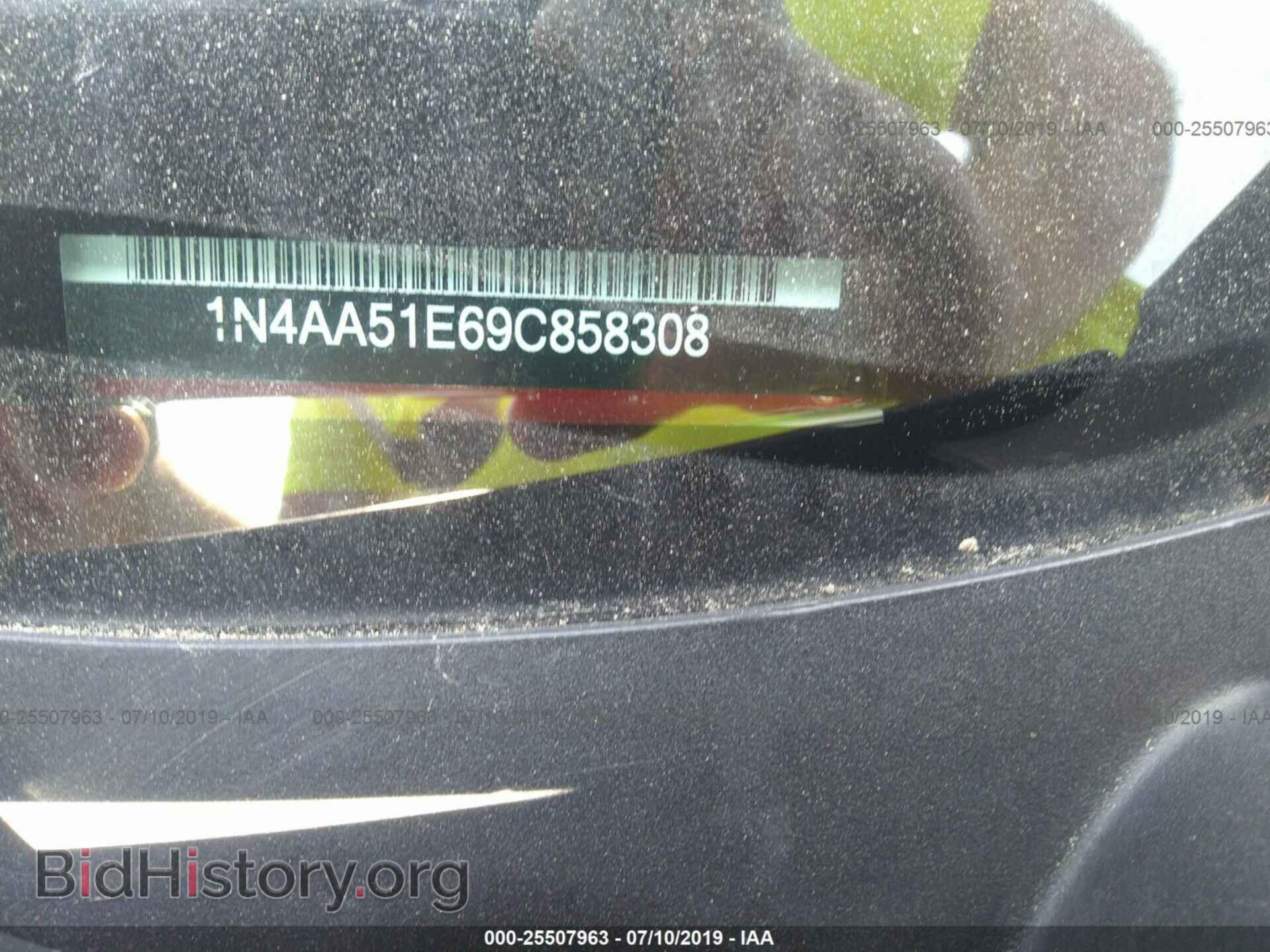 2009 NISSAN MAXIMA - VIN: 1N4AA51E69C858308 - Фото 9