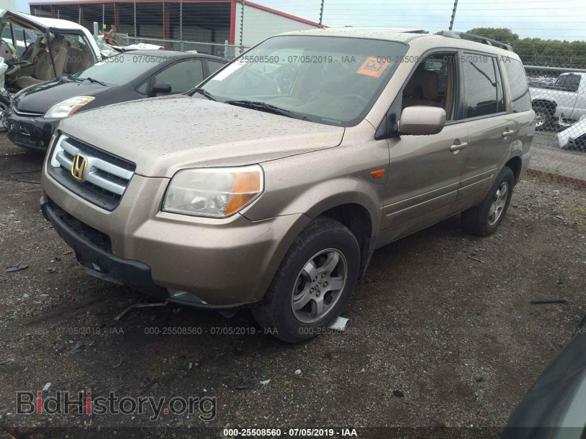 2006 HONDA PILOT - VIN: 2HKYF18656H526829 - Фото 2