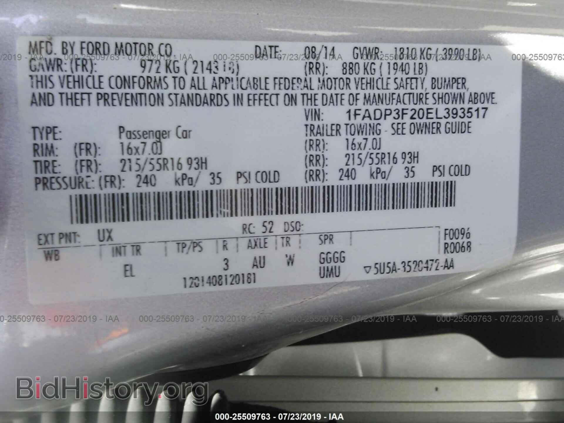 2014 FORD FOCUS - VIN: 1FADP3F20EL393517 - Photo 9