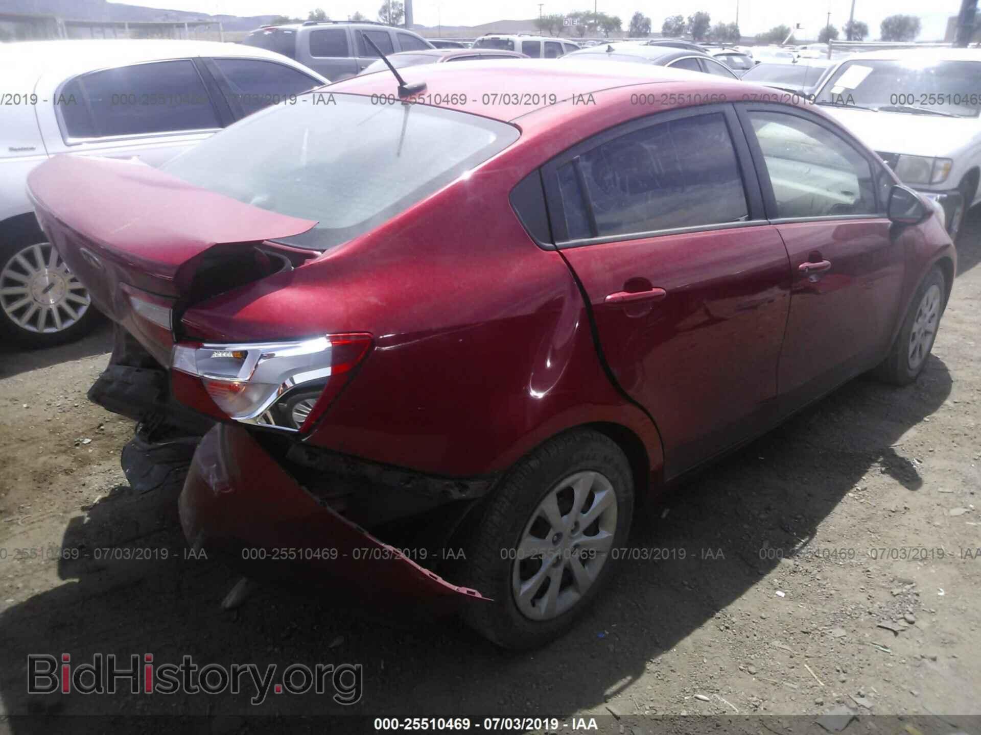 2014 KIA RIO - VIN: KNADM4A35E6327386 - Фото 4