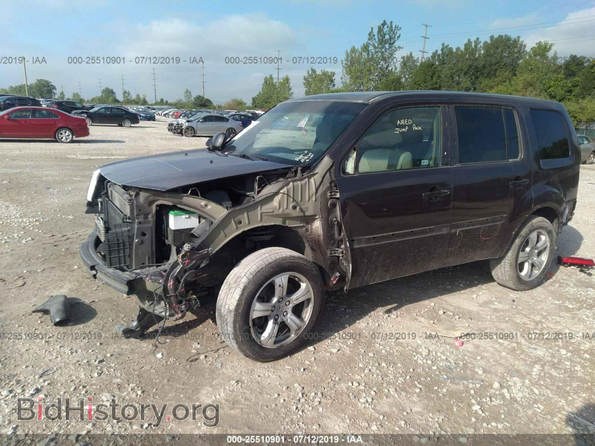 2012 HONDA PILOT - VIN: 5FNYF4H45CB016510 - Фото 2