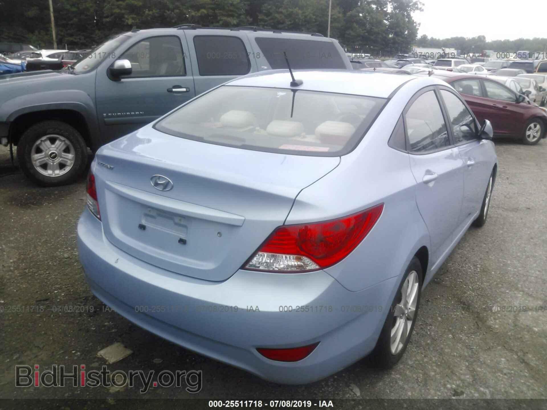 2012 HYUNDAI ACCENT - VIN: KMHCU4AEXCU130413 - Фото 4