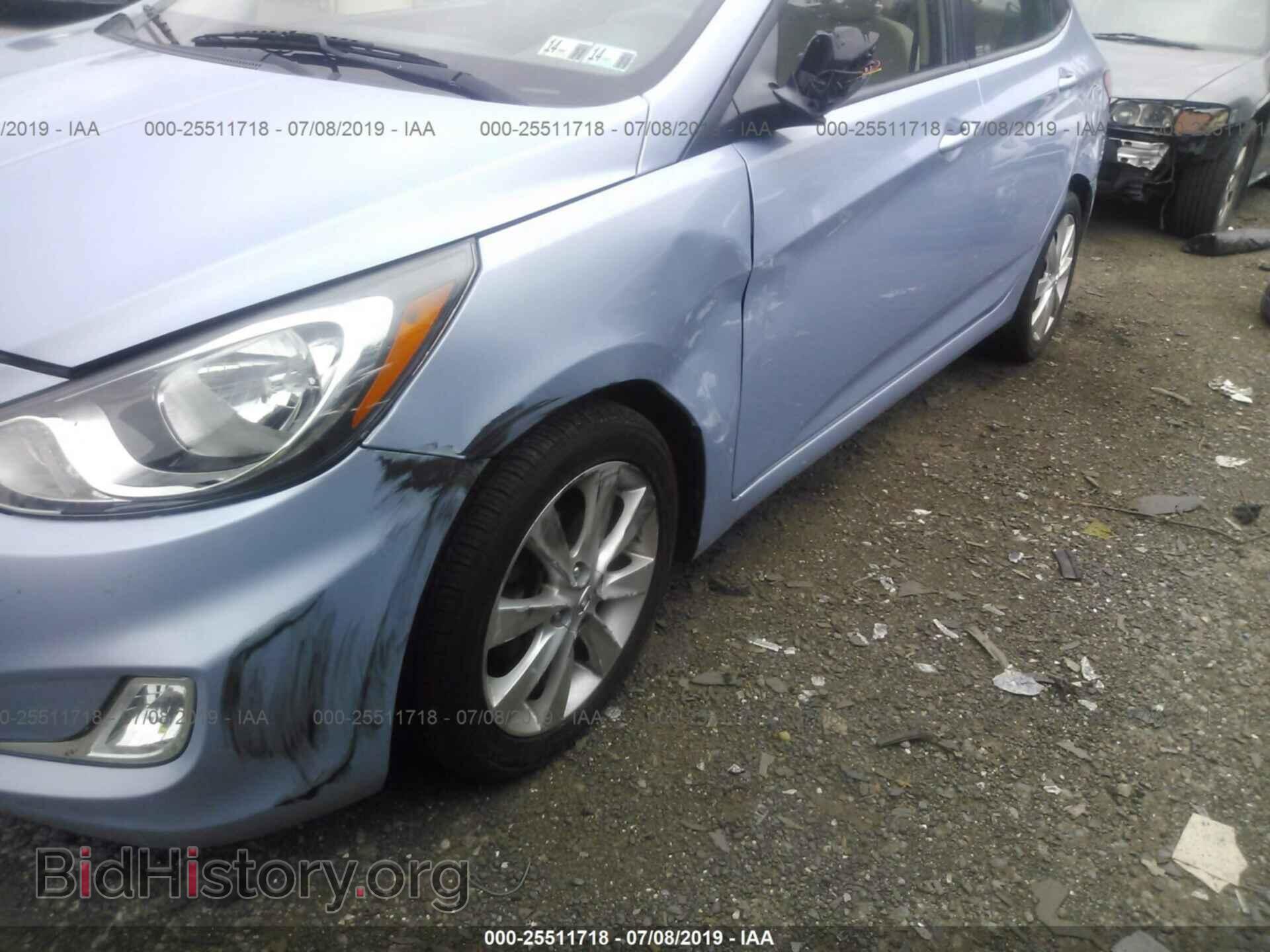 2012 HYUNDAI ACCENT - VIN: KMHCU4AEXCU130413 - Фото 6