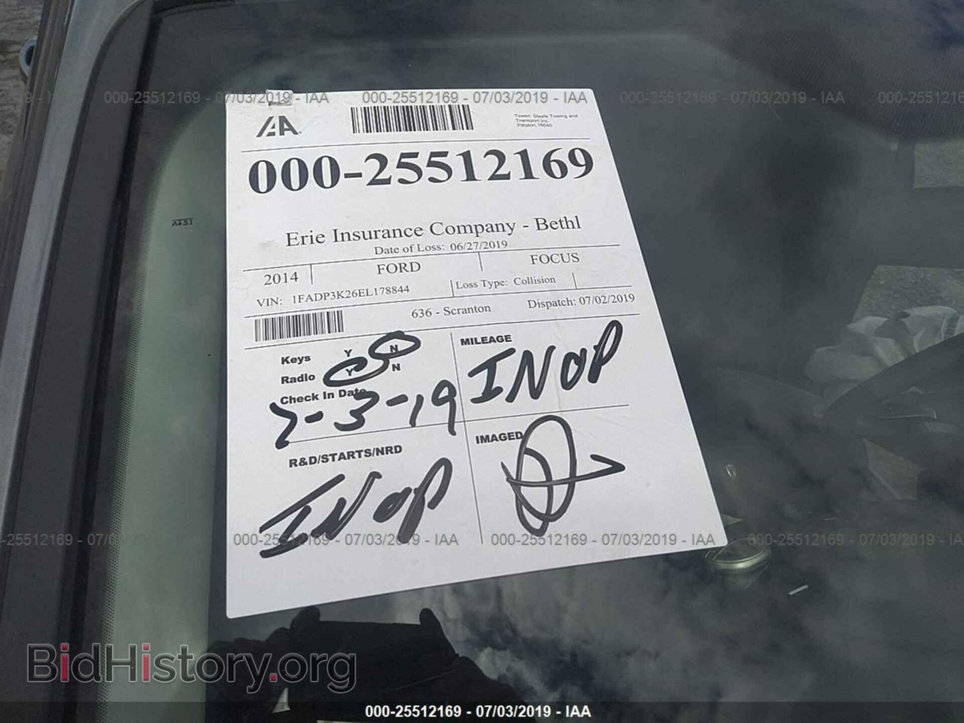 2014 FORD FOCUS - VIN: 1FADP3K26EL178844 - Photo 7