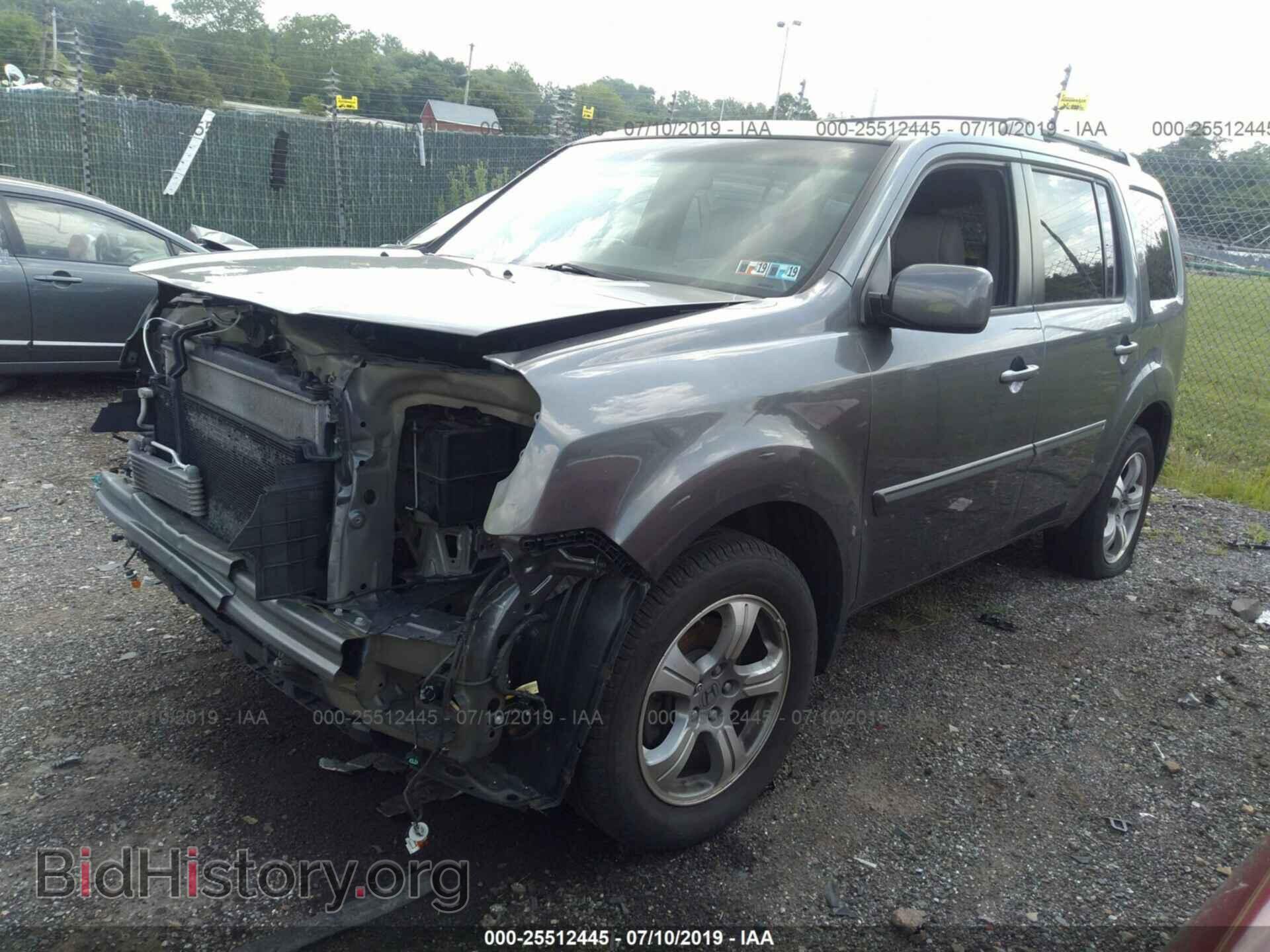 2012 HONDA PILOT - VIN: 5FNYF4H51CB047312 - Фото 2