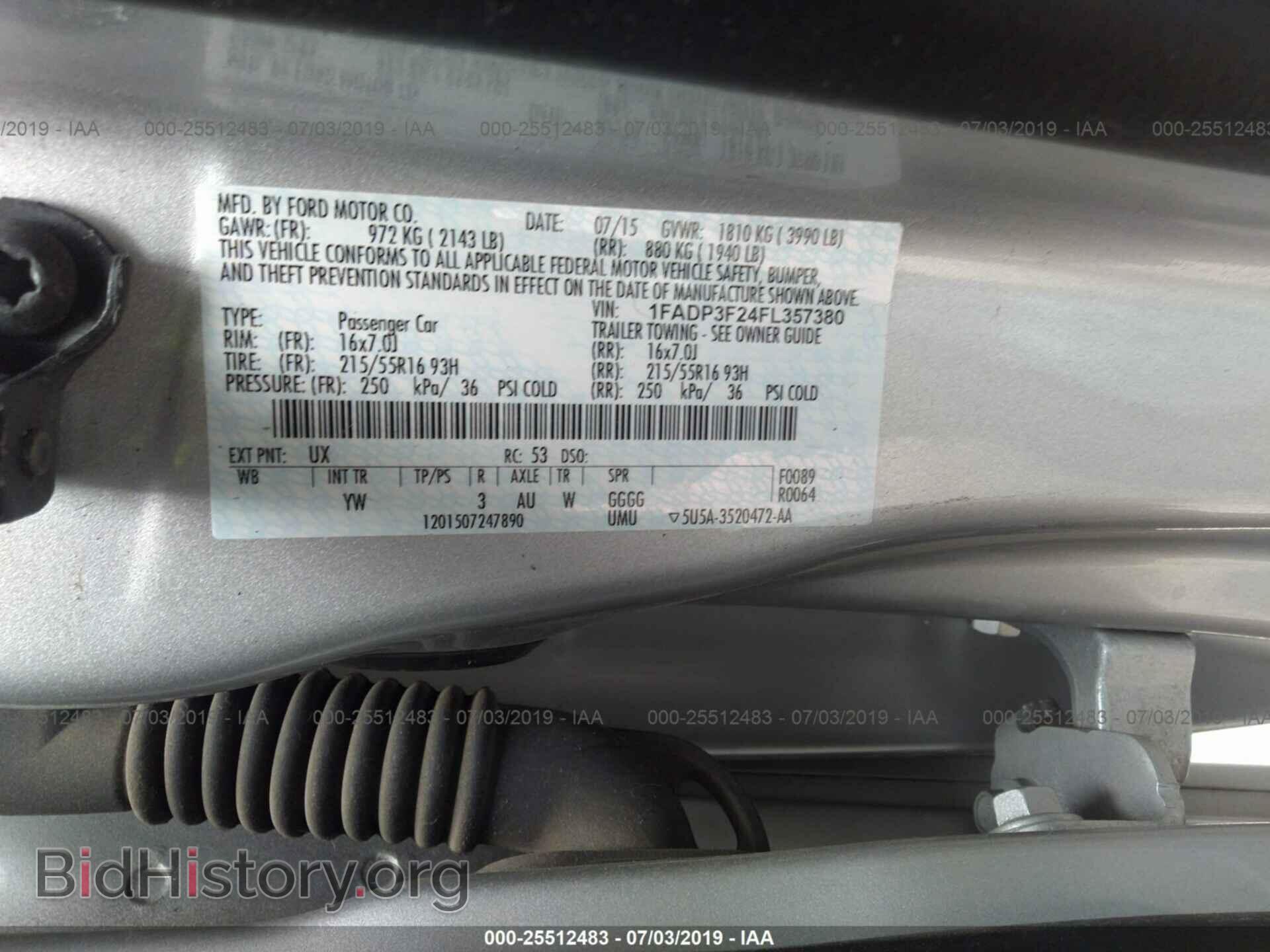 2015 FORD FOCUS - VIN: 1FADP3F24FL357380 - Photo 9