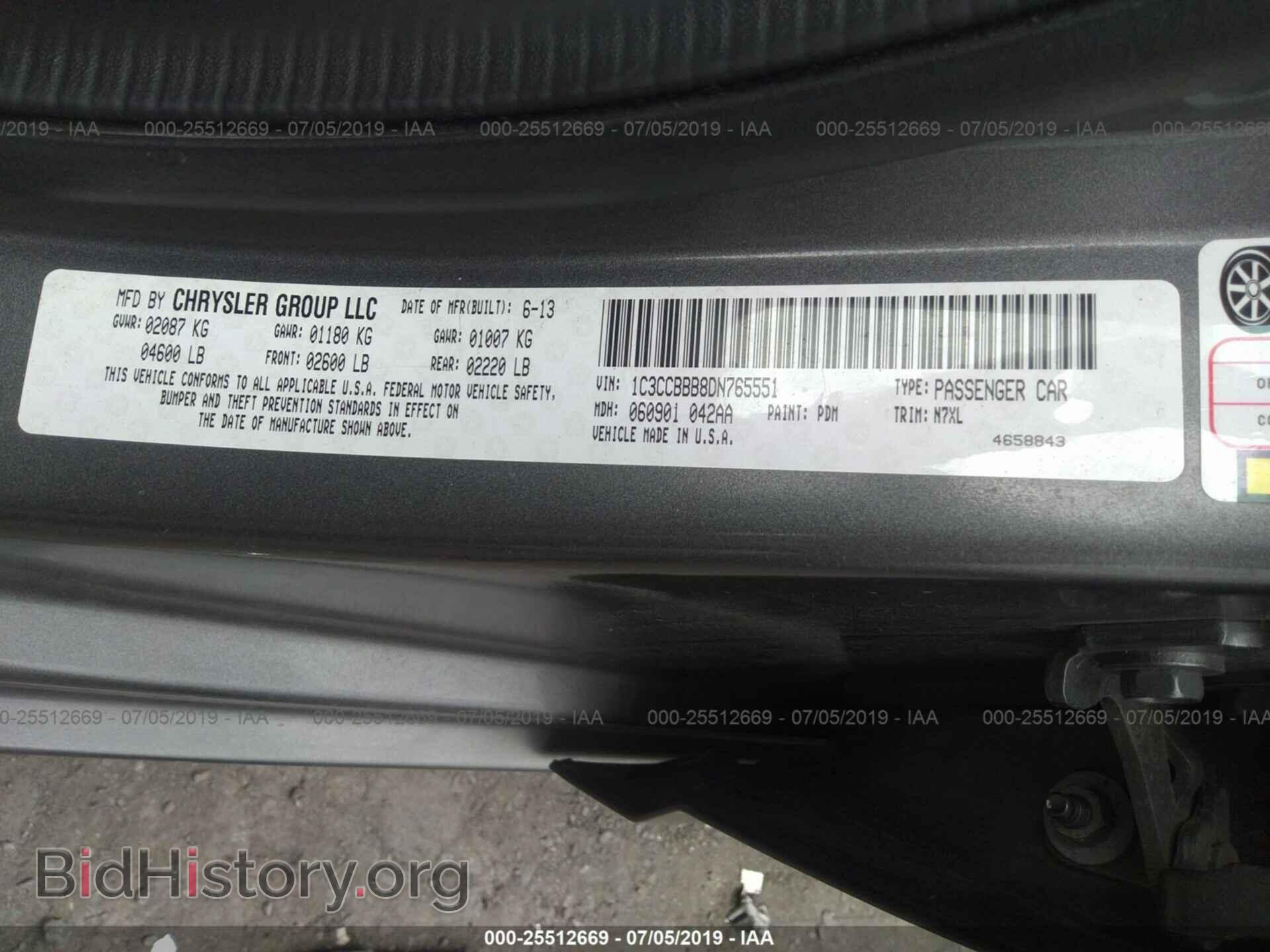 2013 CHRYSLER 200 - VIN: 1C3CCBBB8DN765551 - Photo 9