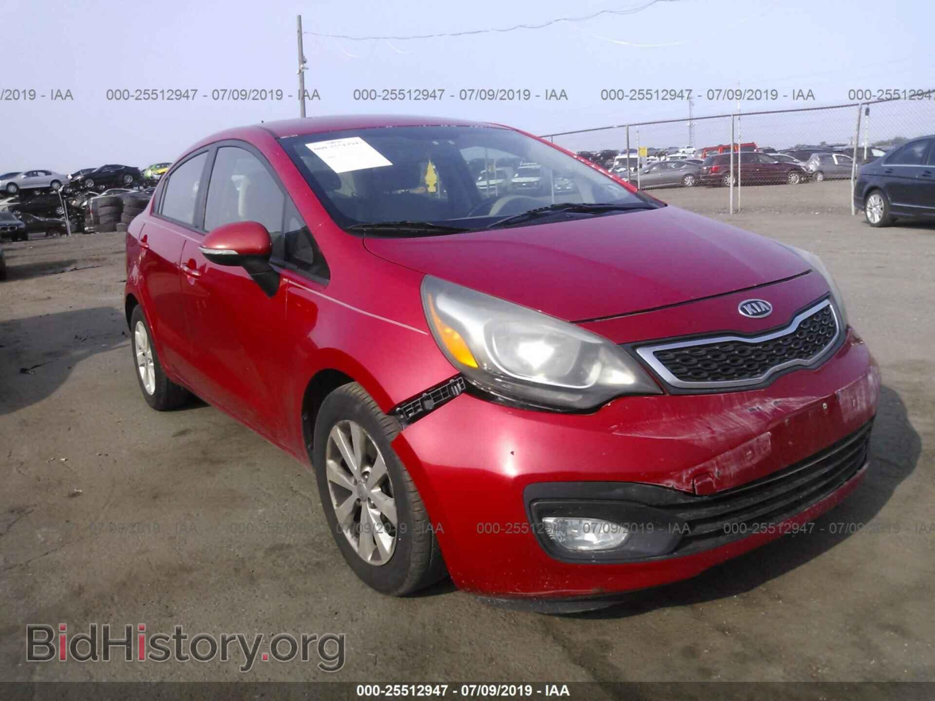 Фотография KNADN4A35C6072247 - KIA RIO 2012