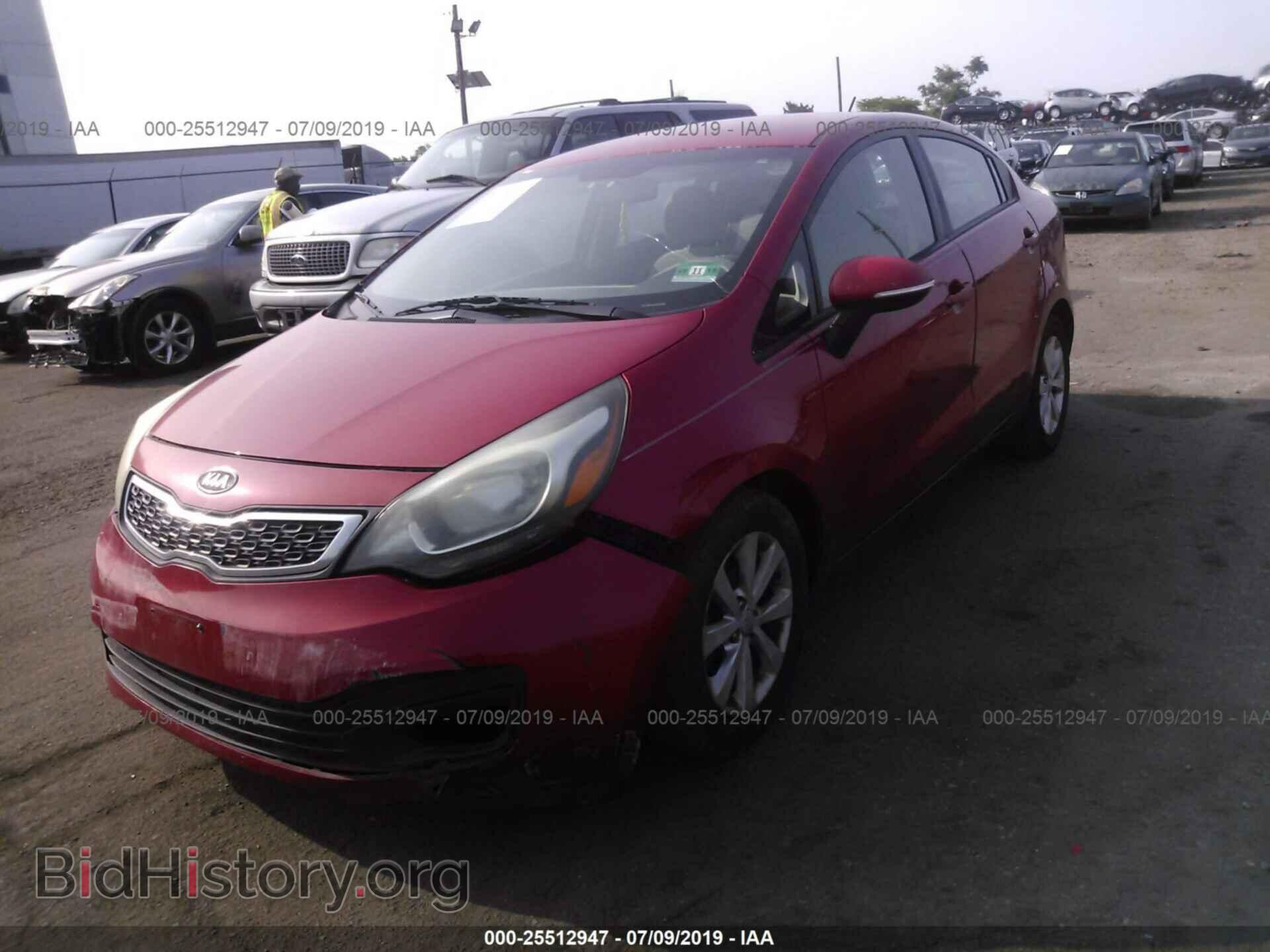 2012 KIA RIO - VIN: KNADN4A35C6072247 - Фото 2