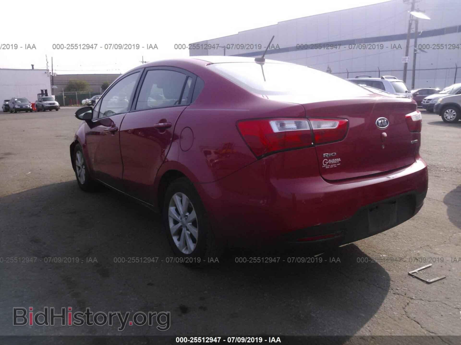 2012 KIA RIO - VIN: KNADN4A35C6072247 - Фото 3