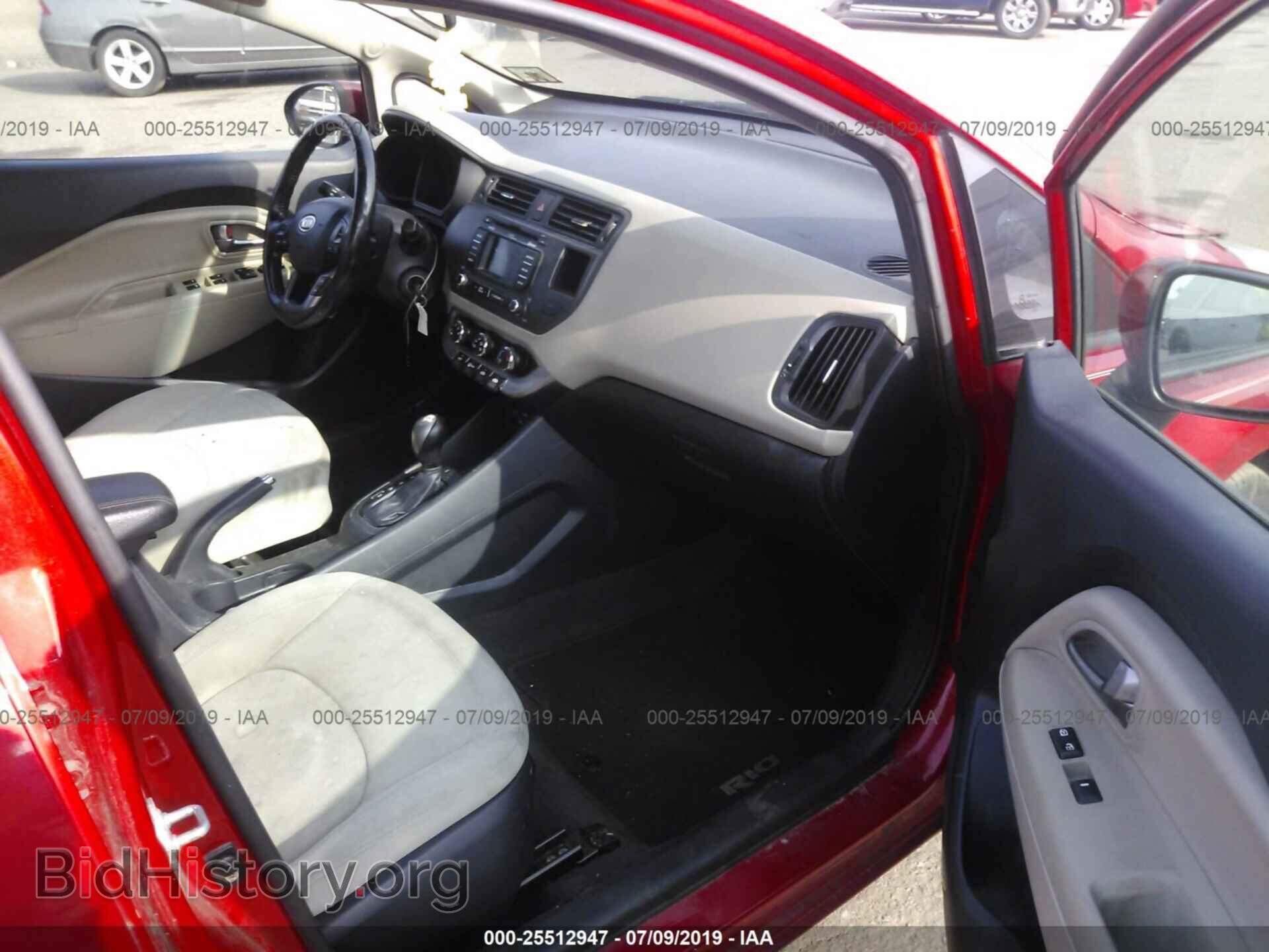 2012 KIA RIO - VIN: KNADN4A35C6072247 - Фото 5