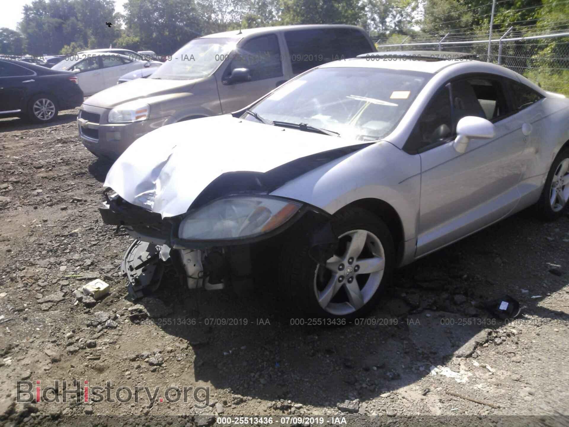 2007 MITSUBISHI ECLIPSE - VIN: 4A3AK24F47E046949 - Фото 2