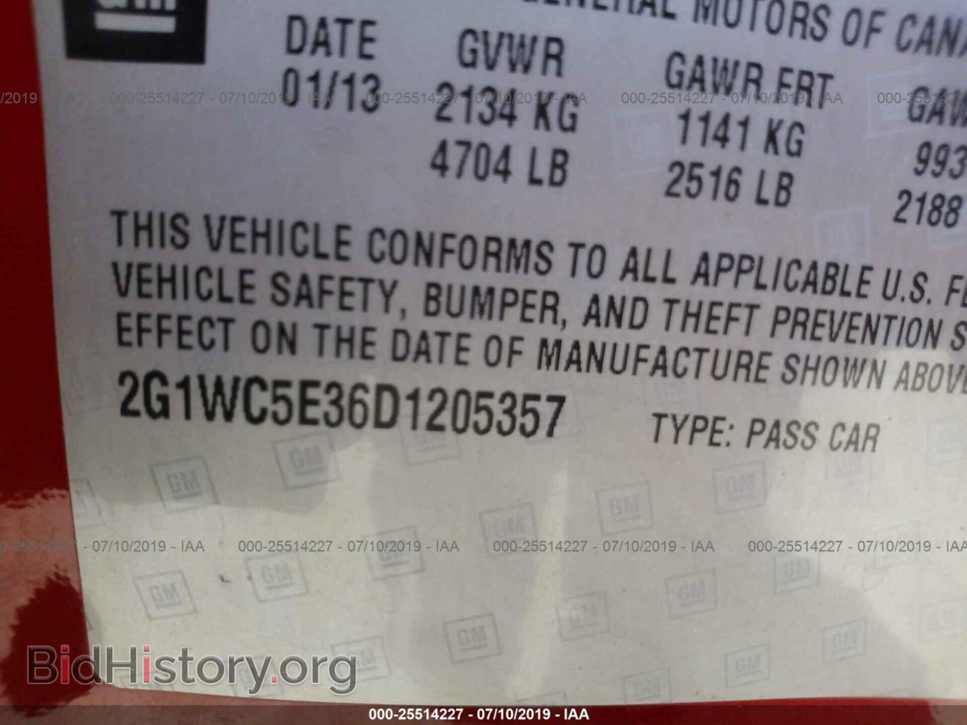 2013 CHEVROLET IMPALA - VIN: 2G1WC5E36D1205357 - Photo 9
