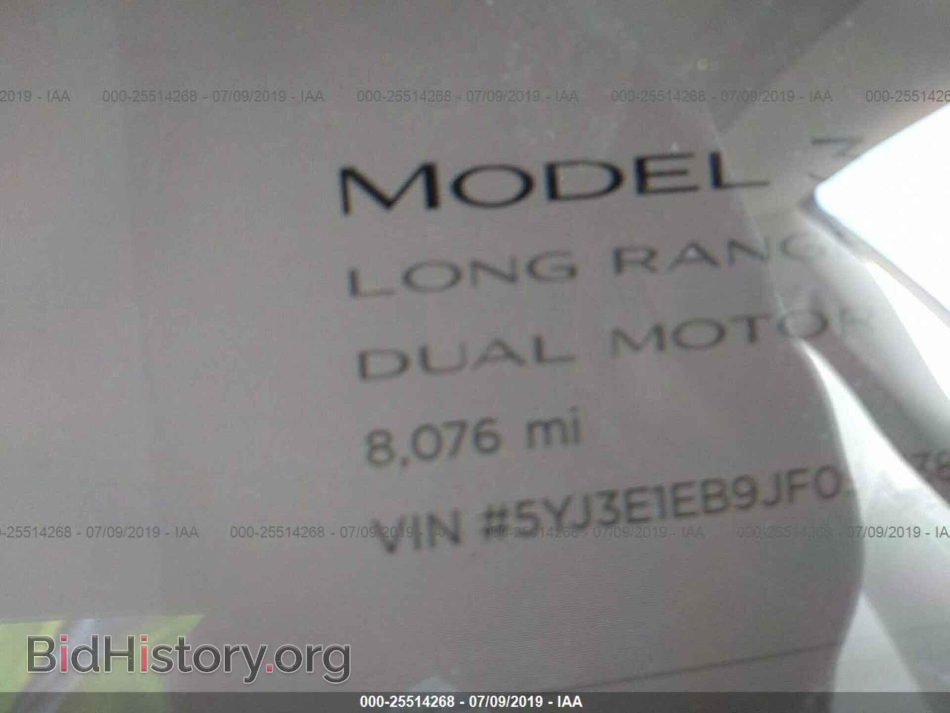 2018 TESLA MODEL 3 - VIN: 5YJ3E1EB9JF098138 - Фото 7