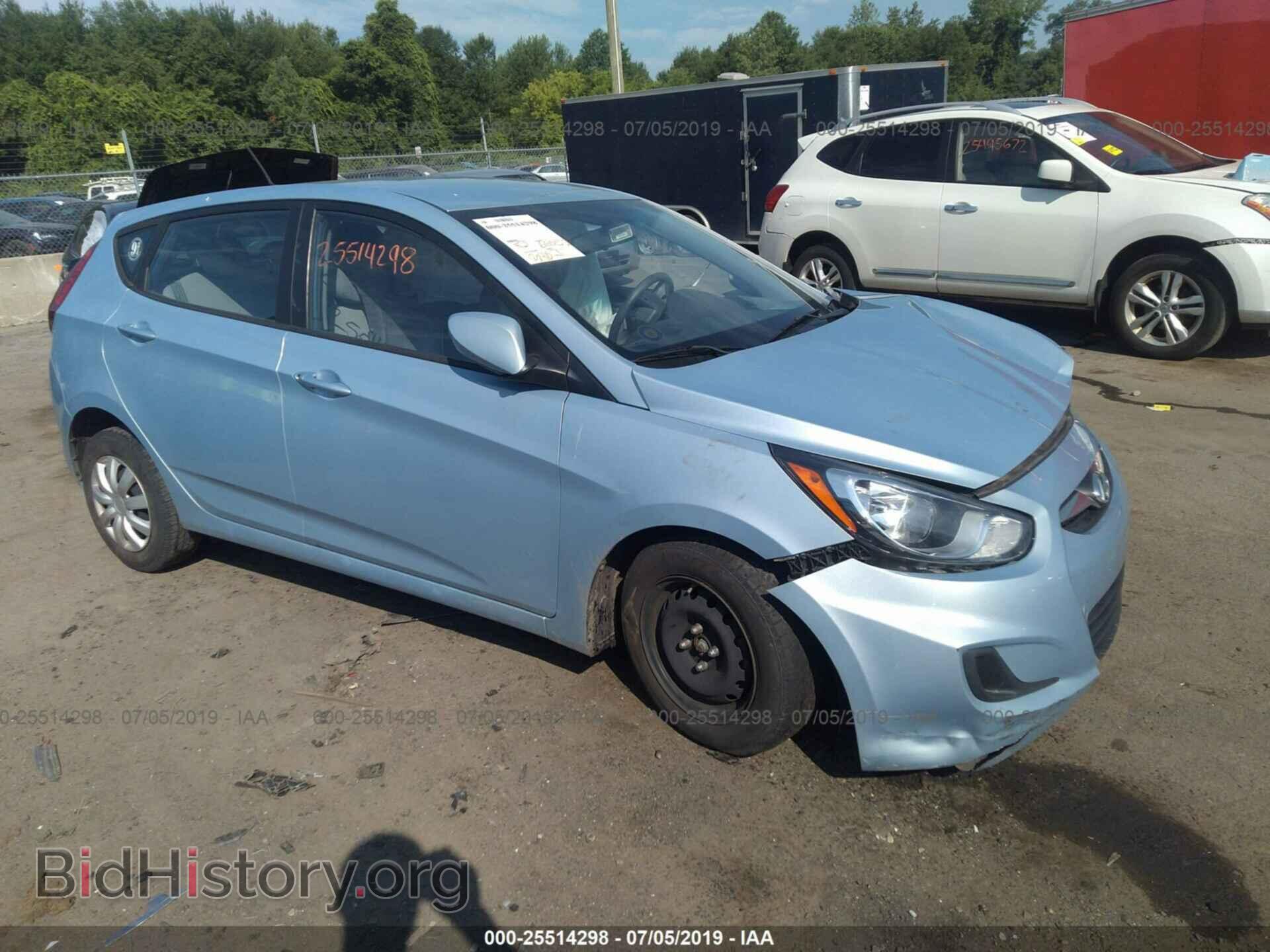 Photo KMHCT5AE2CU052833 - HYUNDAI ACCENT 2012