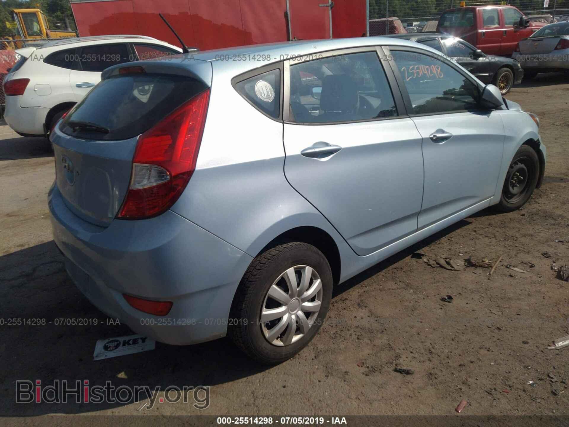 2012 HYUNDAI ACCENT - VIN: KMHCT5AE2CU052833 - Фото 4