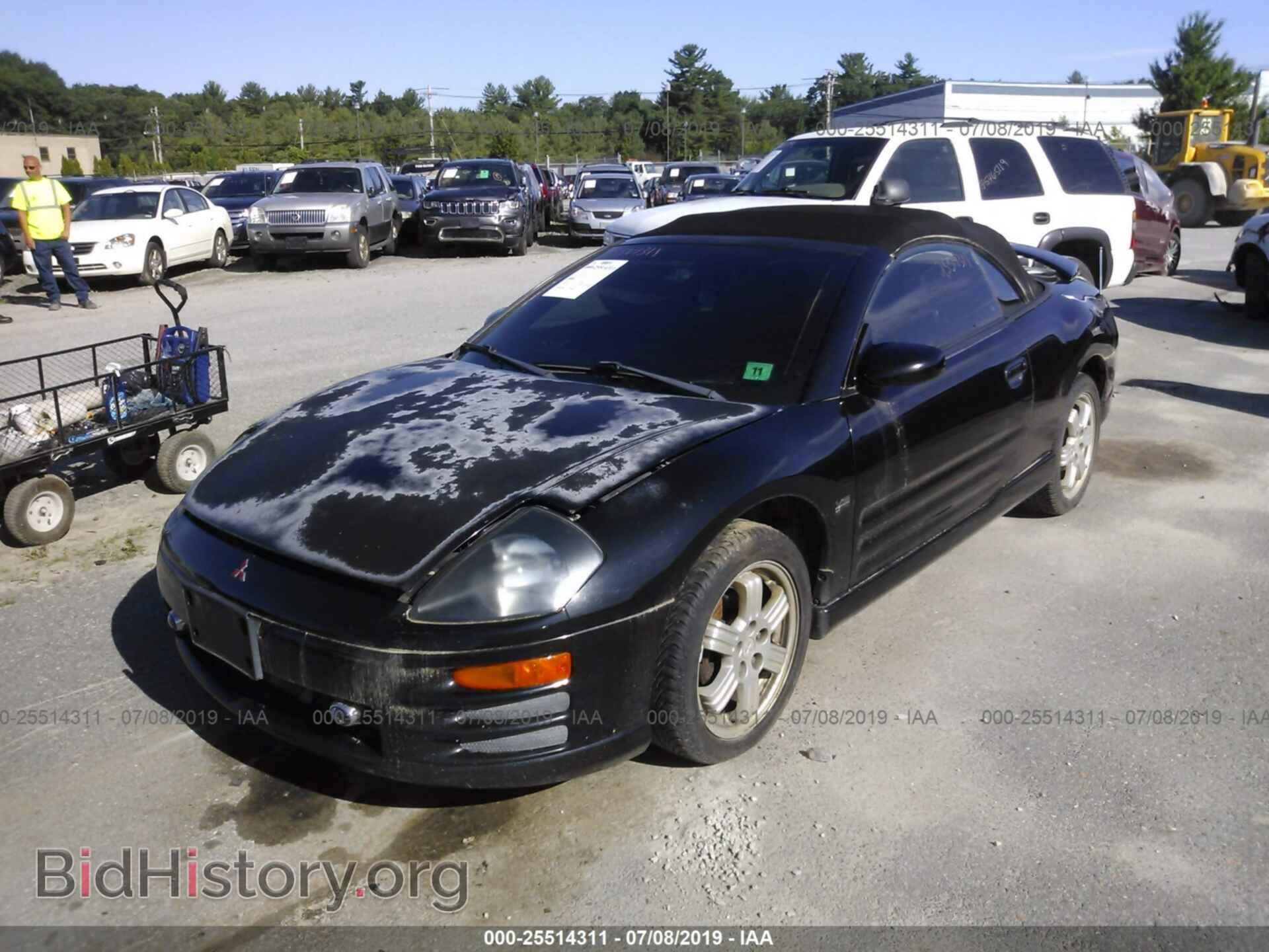 2001 MITSUBISHI ECLIPSE - VIN: 4A3AE85H41E076289 - Фото 2