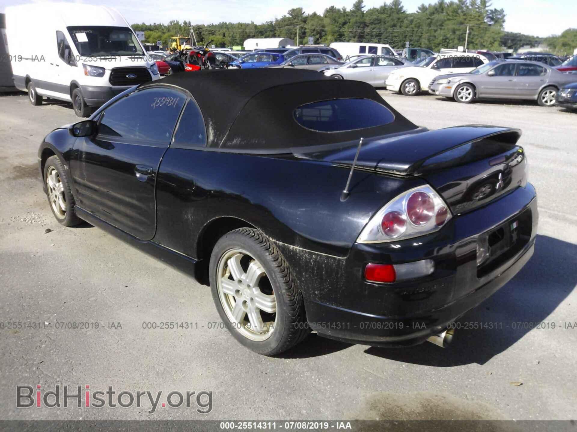 2001 MITSUBISHI ECLIPSE - VIN: 4A3AE85H41E076289 - Фото 3