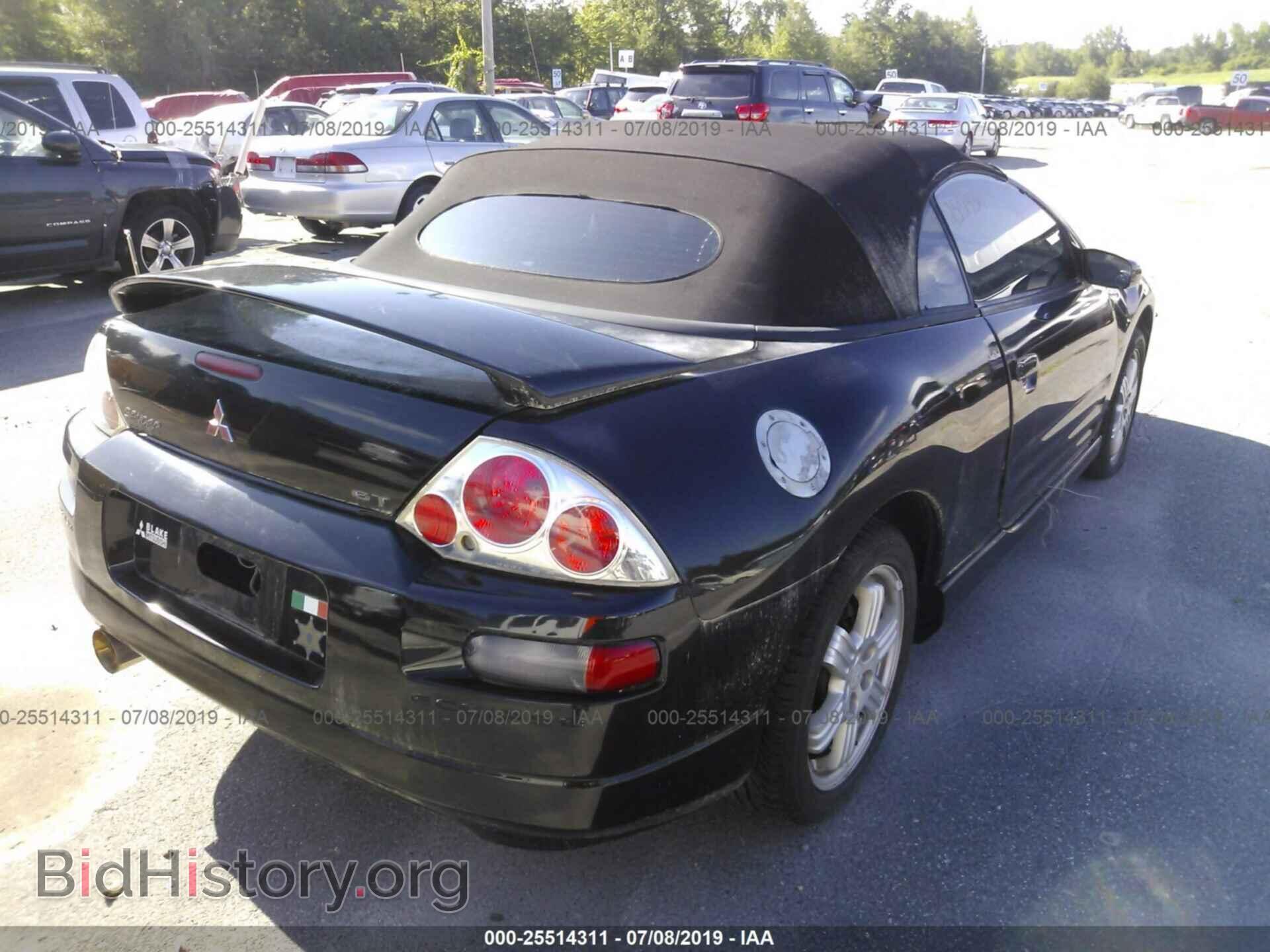 2001 MITSUBISHI ECLIPSE - VIN: 4A3AE85H41E076289 - Фото 4