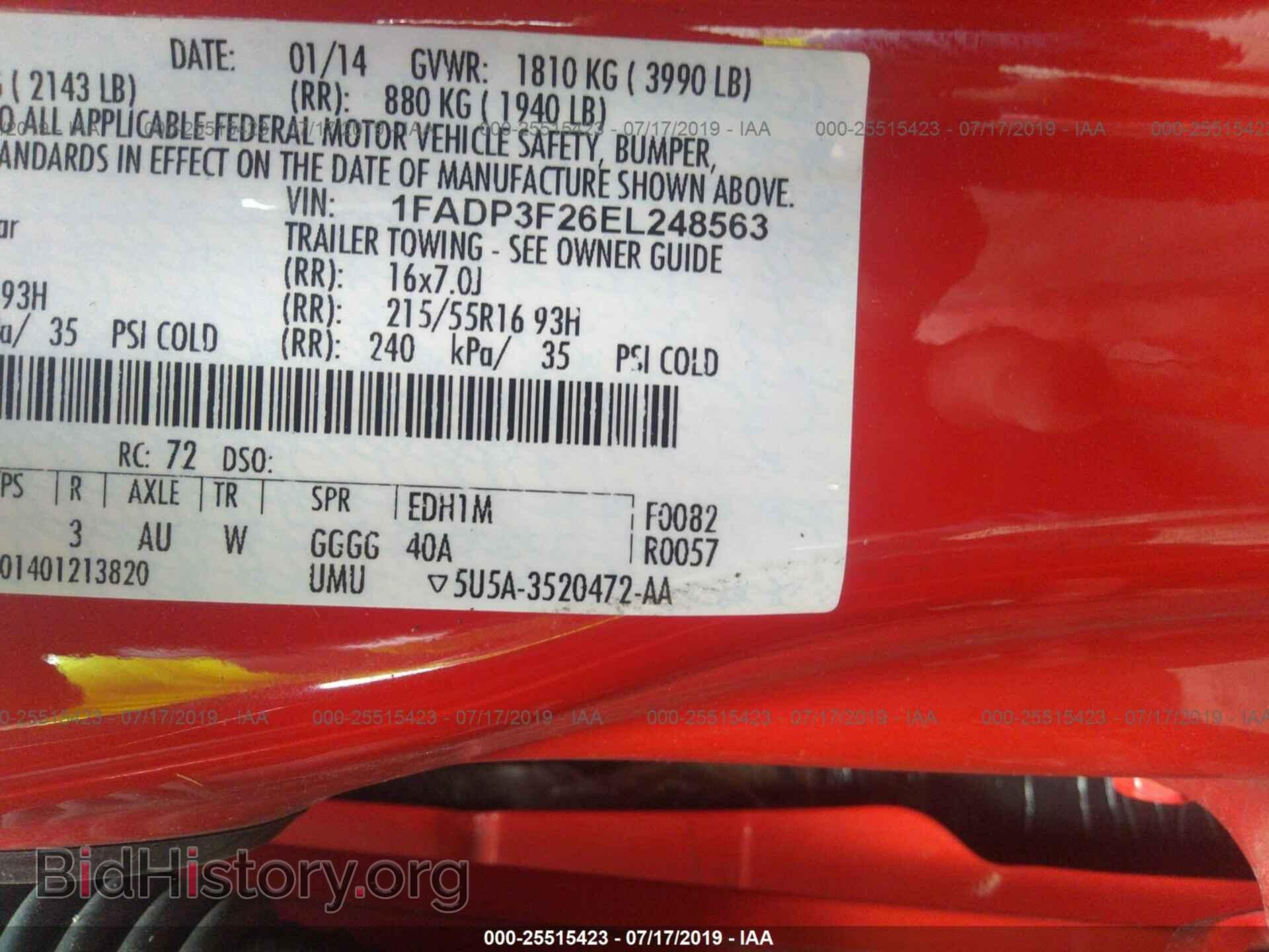 2014 FORD FOCUS - VIN: 1FADP3F26EL248563 - Photo 9