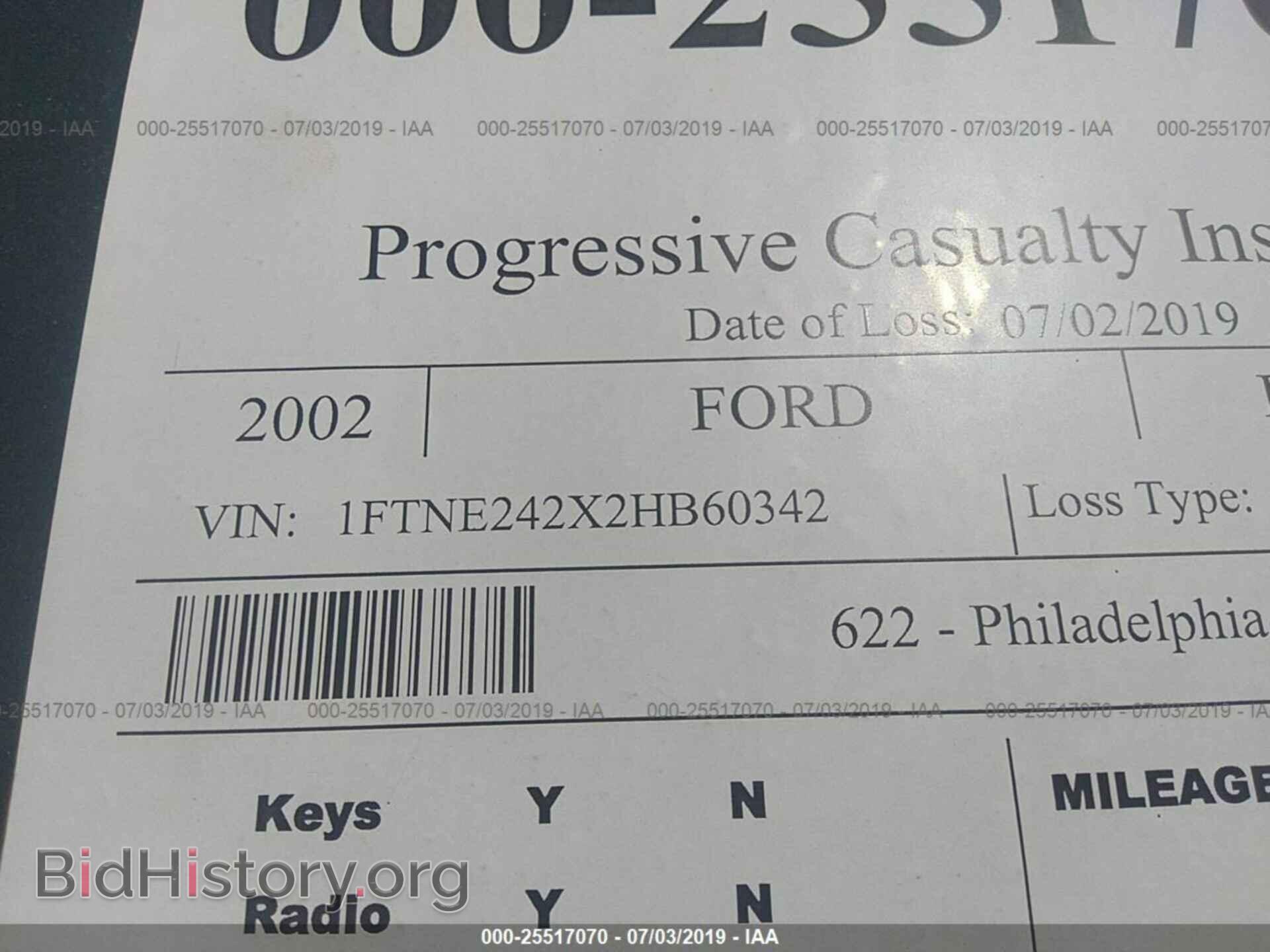 2002 FORD ECONOLINE - VIN: 1FTNE242X2HB60342 - Photo 9