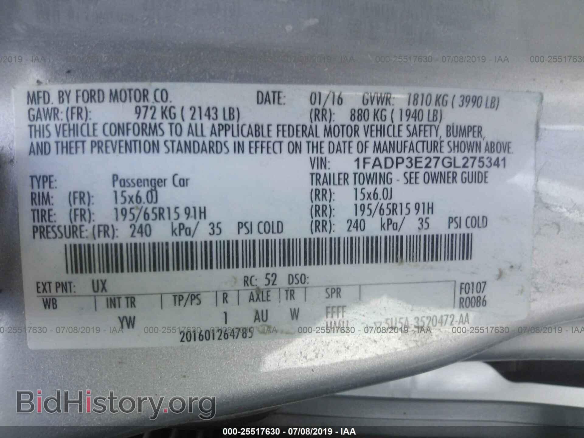 2016 FORD FOCUS - VIN: 1FADP3E27GL275341 - Photo 9