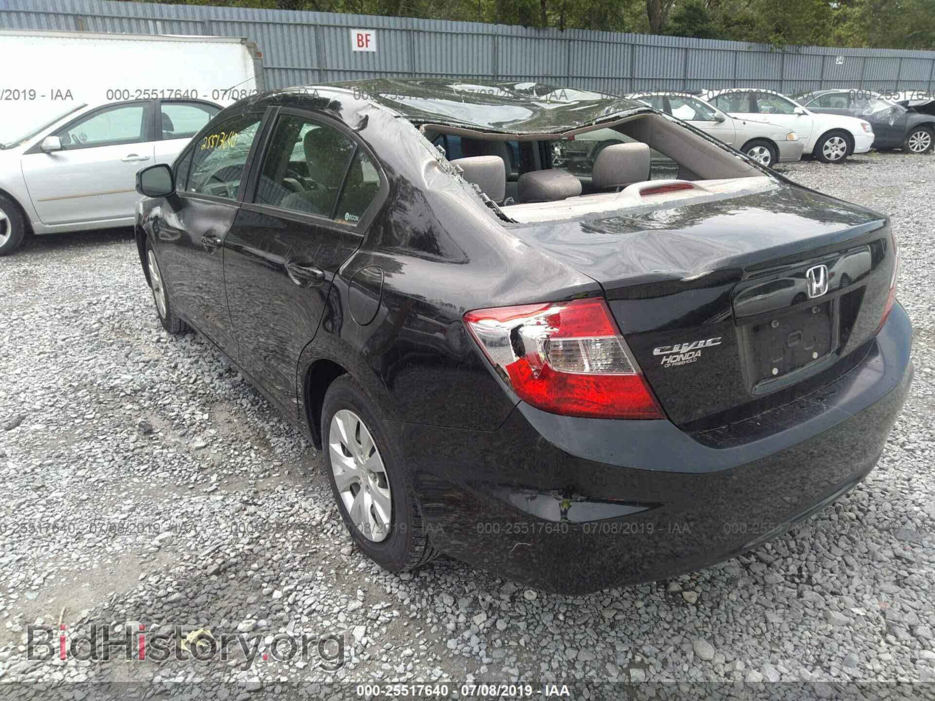 2012 HONDA CIVIC - VIN: 19XFB2F52CE386645 - Фото 3