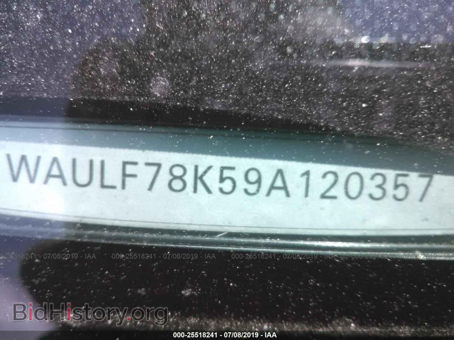 2009 AUDI A4 - VIN: WAULF78K59A120357 - Фото 9