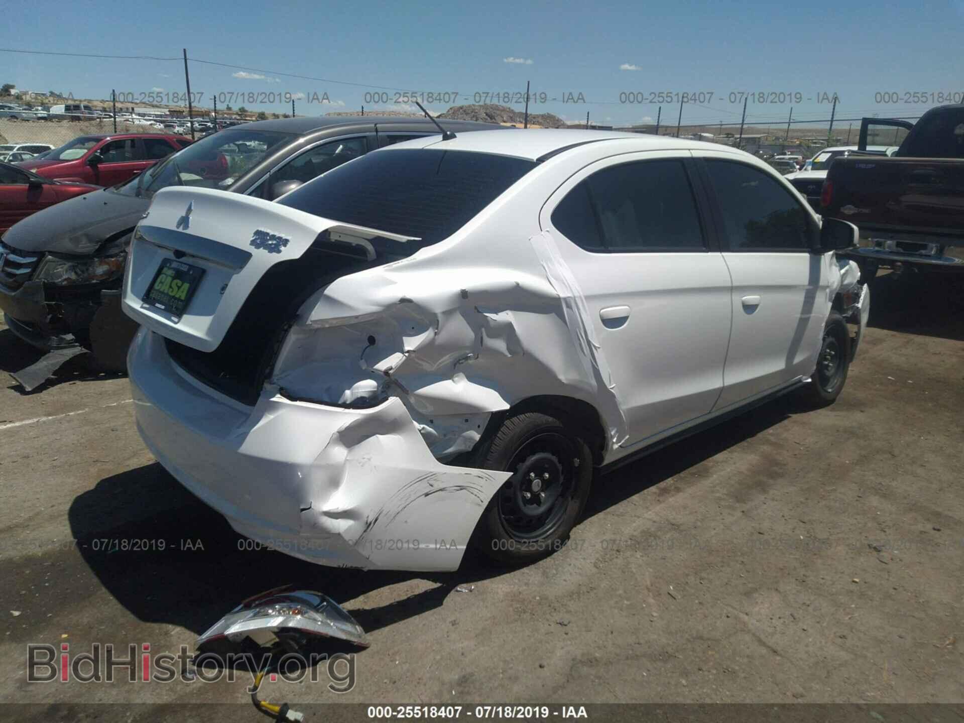 2019 MITSUBISHI MIRAGE - VIN: ML32F3FJ7KHF05763 - Фото 4