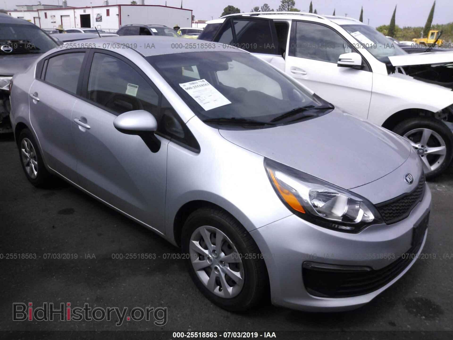 Фотография KNADM4A34G6638407 - KIA RIO 2016