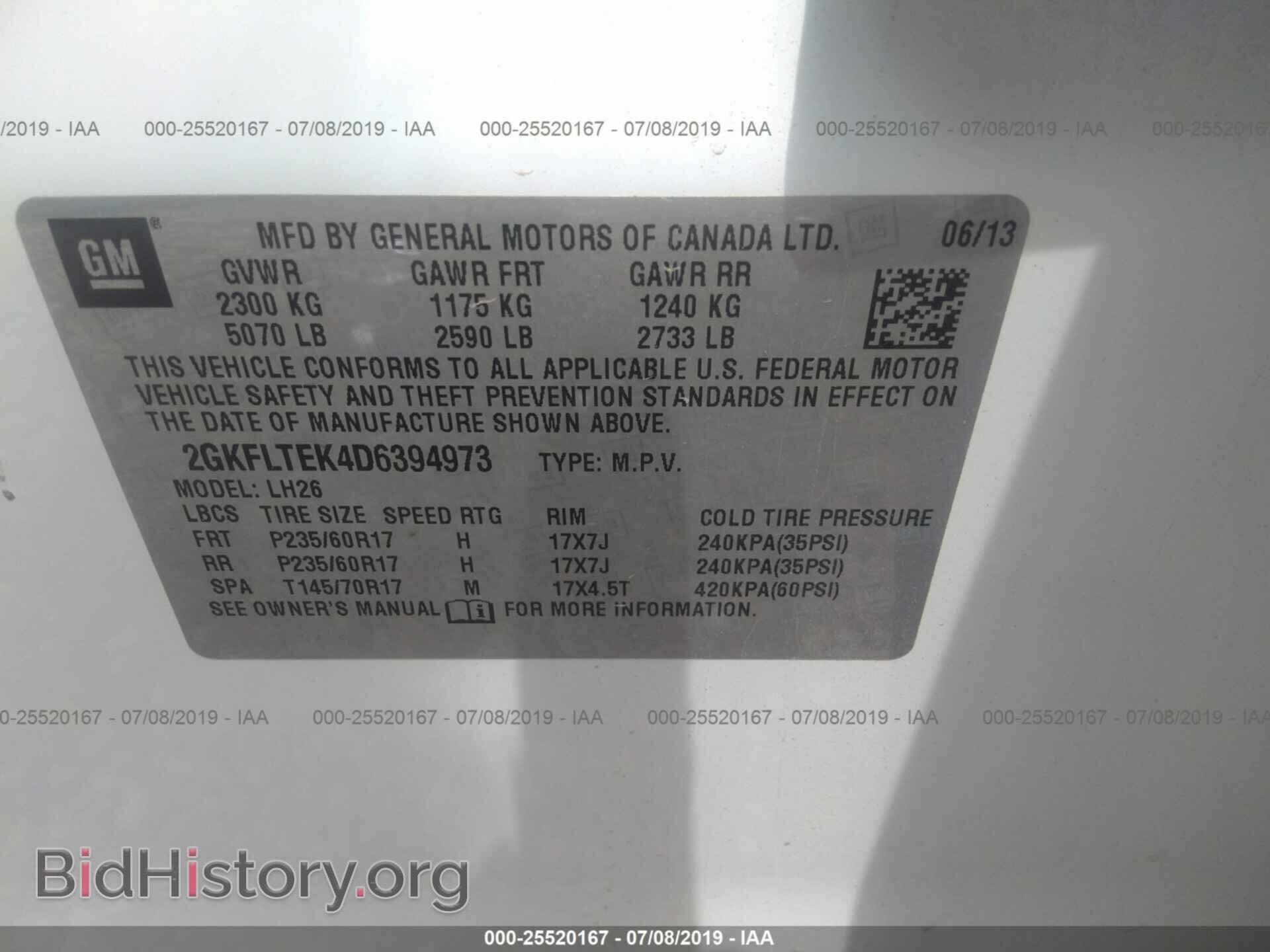 2013 GMC TERRAIN - VIN: 2GKFLTEK4D6394973 - Photo 9