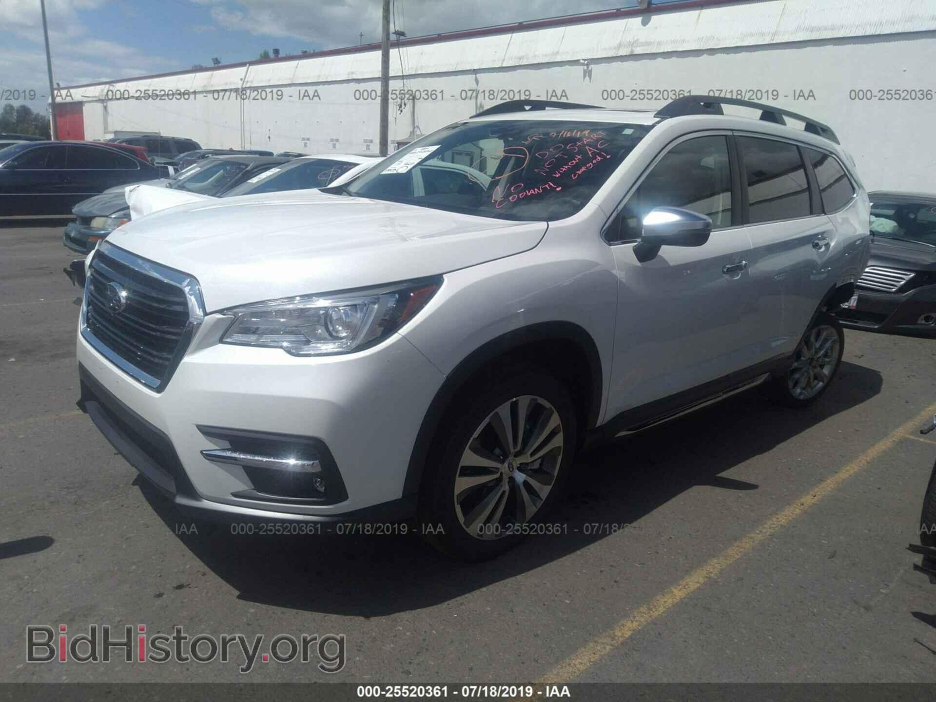 2019 SUBARU ASCENT - VIN: 4S4WMARDXK3405113 - Фото 2