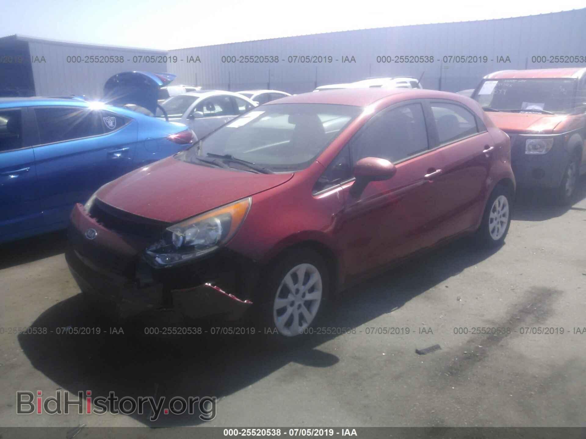 2012 KIA RIO - VIN: KNADM5A33C6018115 - Фото 2