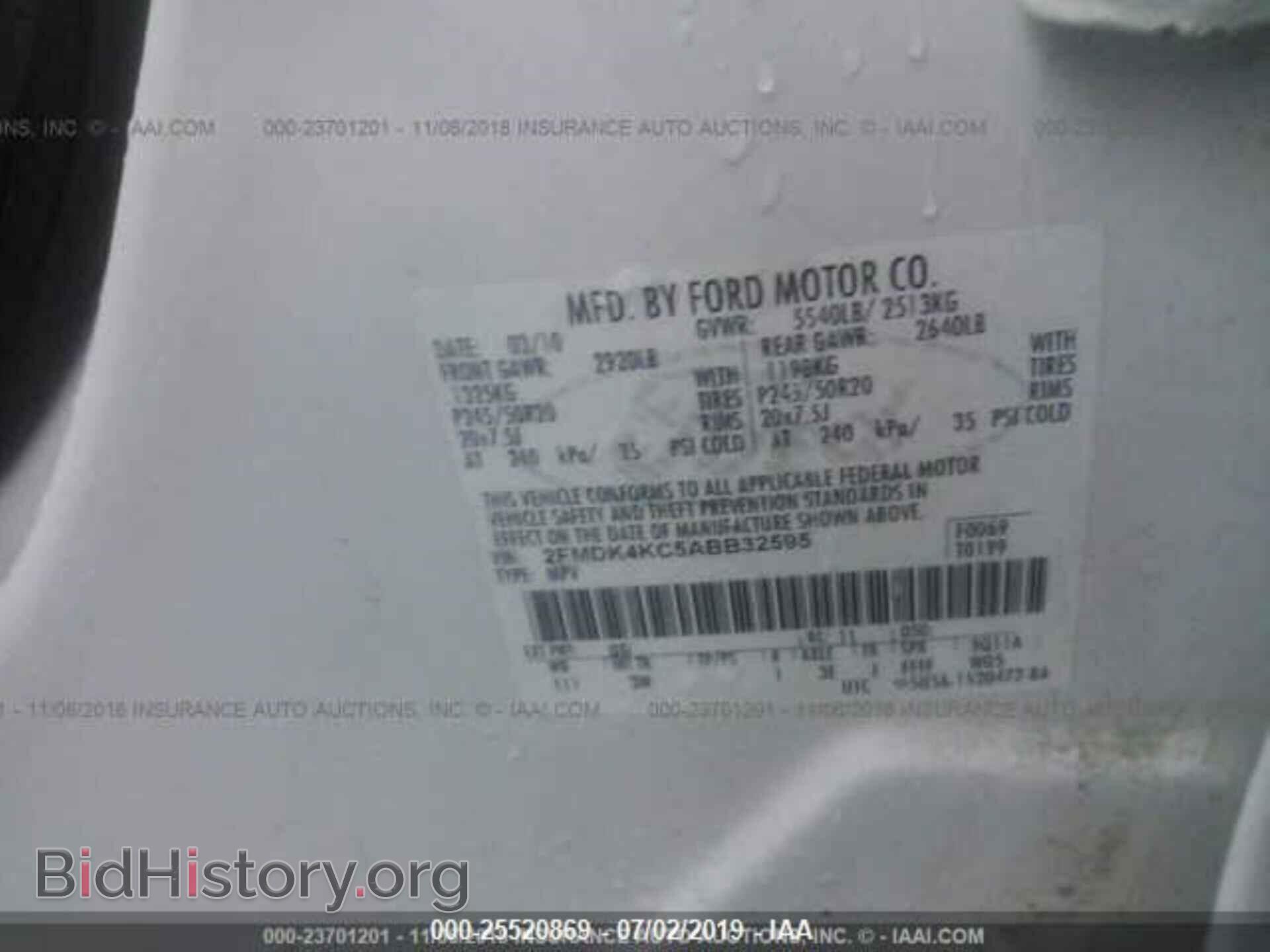 2010 FORD EDGE - VIN: 2FMDK4KC5ABB32595 - Photo 9