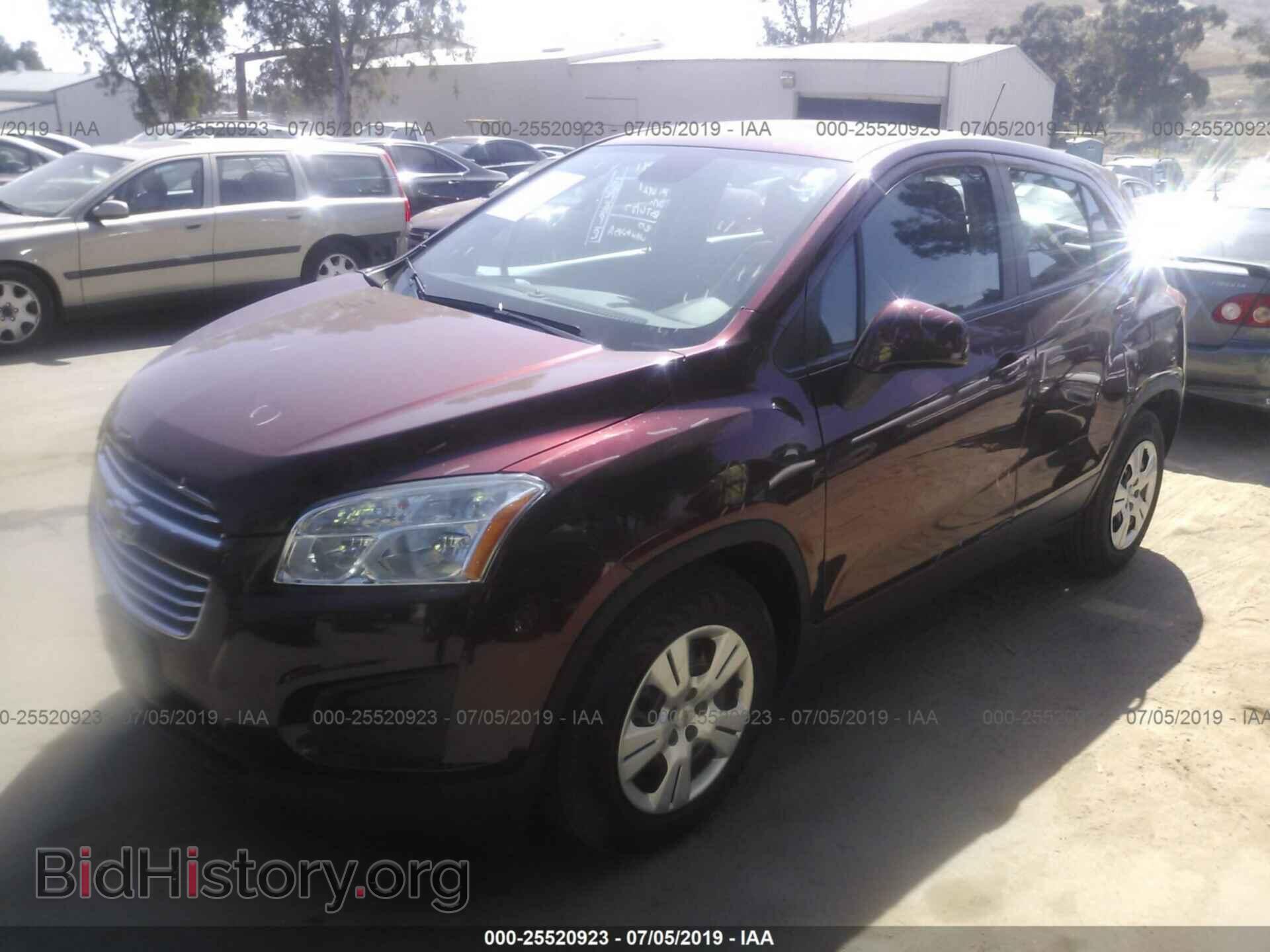 2016 CHEVROLET TRAX - VIN: 3GNCJKSB6GL213933 - Фото 2