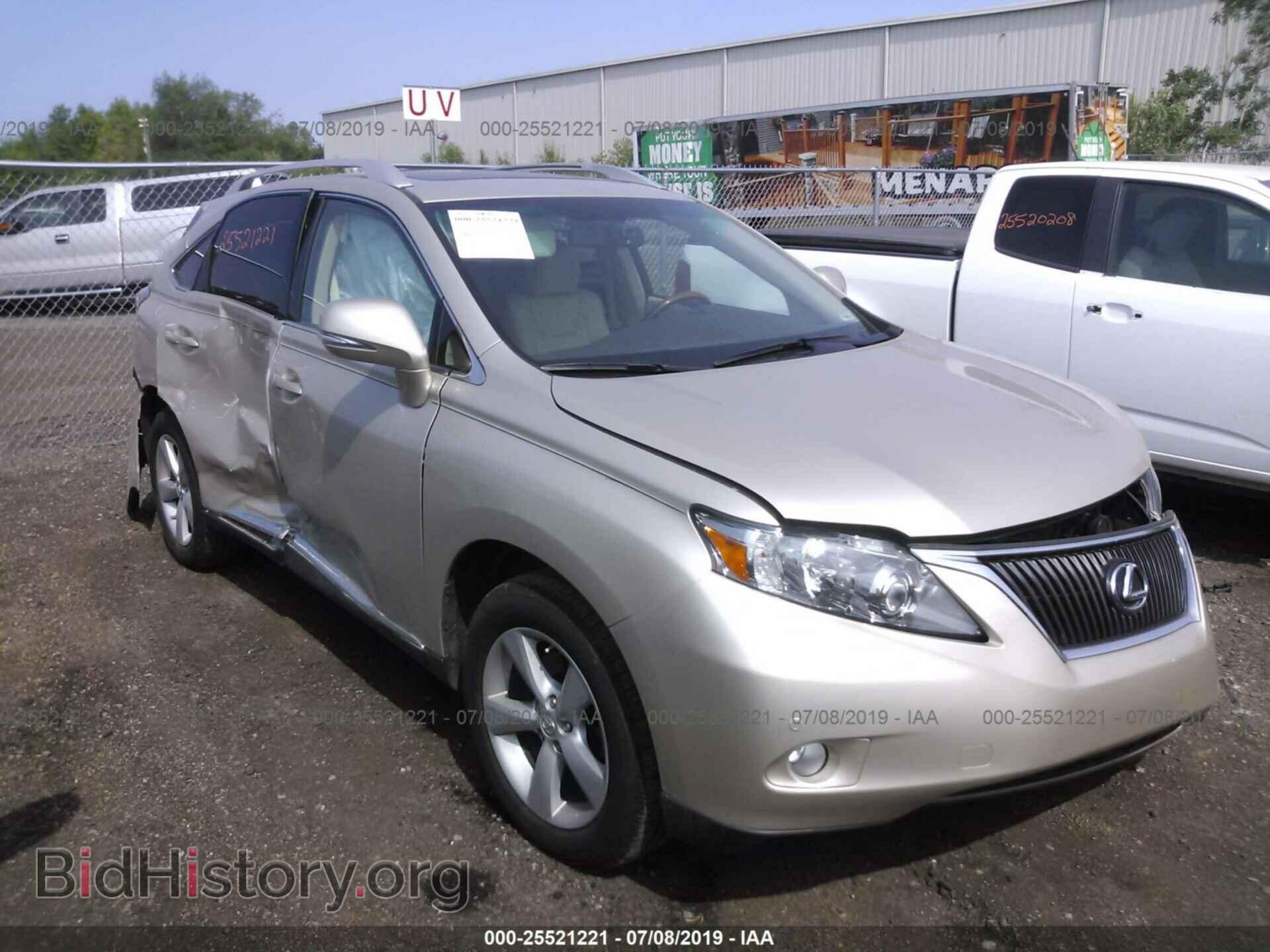 Photo 2T2BK1BA4CC130478 - LEXUS RX 2012