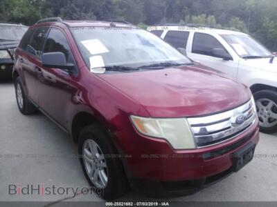2007 Ford EDGE SE, red — VIN 2FMDK36C47BA90661, IAAI