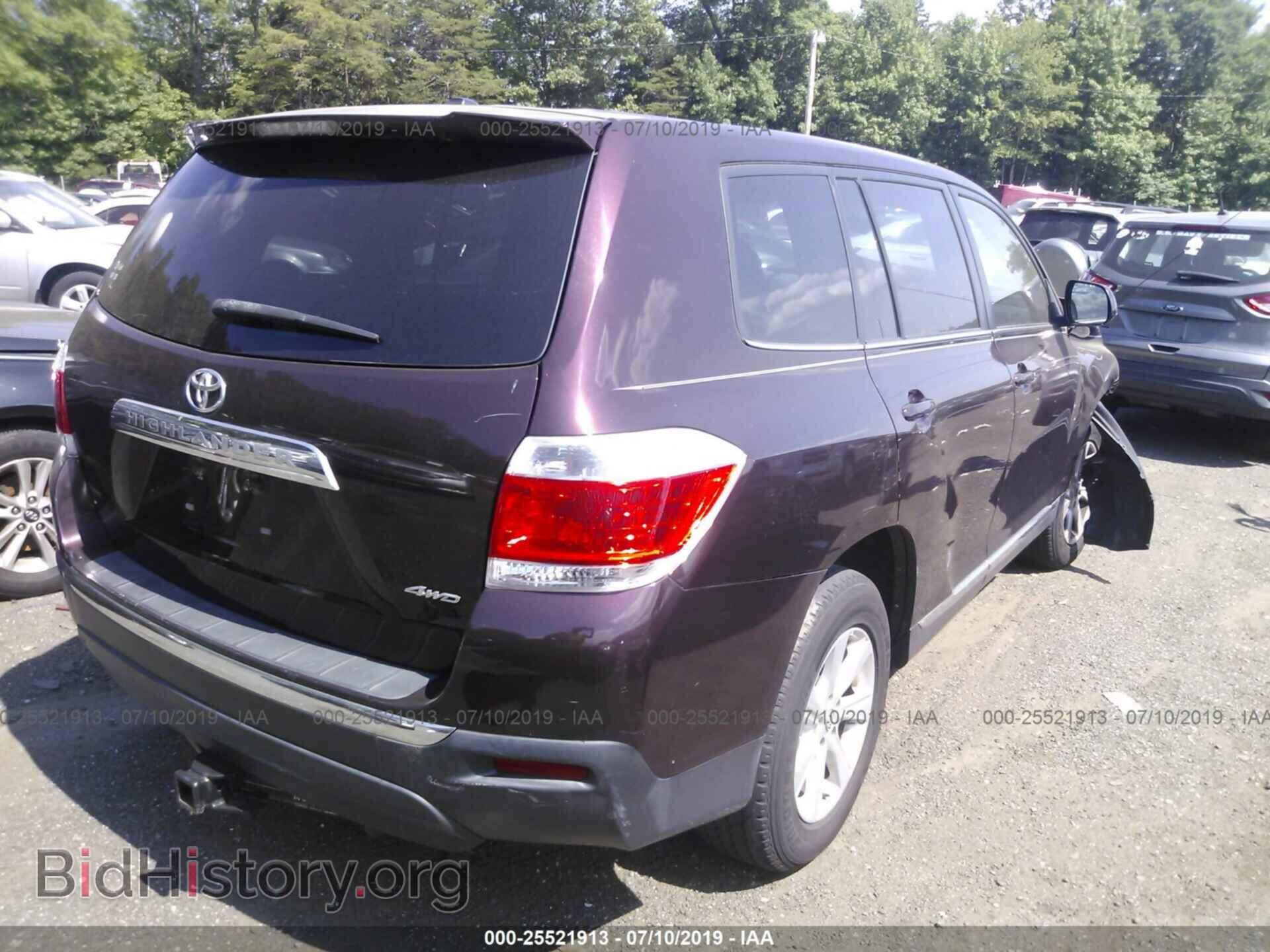 2012 TOYOTA HIGHLANDER - VIN: 5TDBK3EH7CS126473 - Фото 4