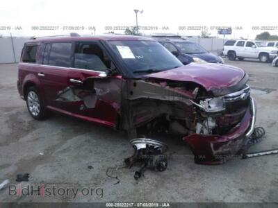 2012 Ford FLEX Limited, red — VIN 2FMGK5DCXCBD06258, IAAI