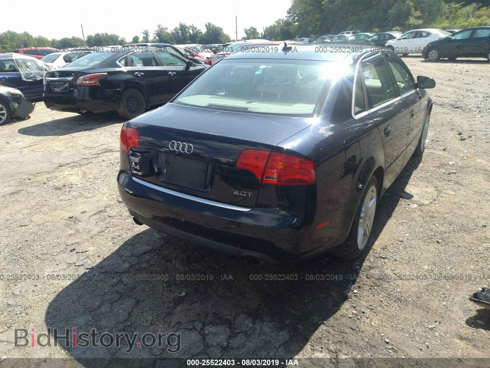2007 AUDI A4 - VIN: WAUAF78EX7A106632 - Фото 4