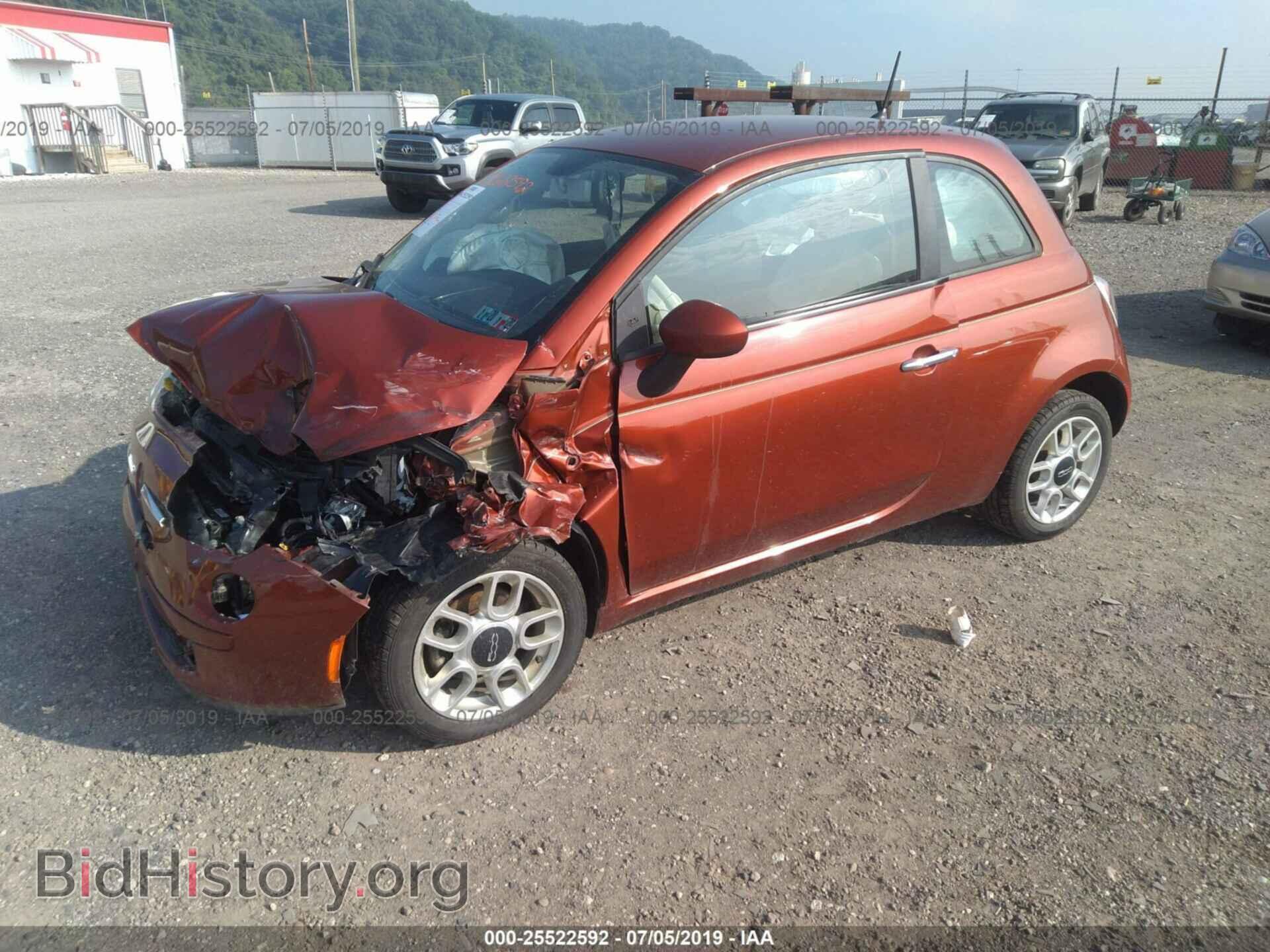 2012 FIAT 500 - VIN: 3C3CFFAR1CT360997 - Фото 2